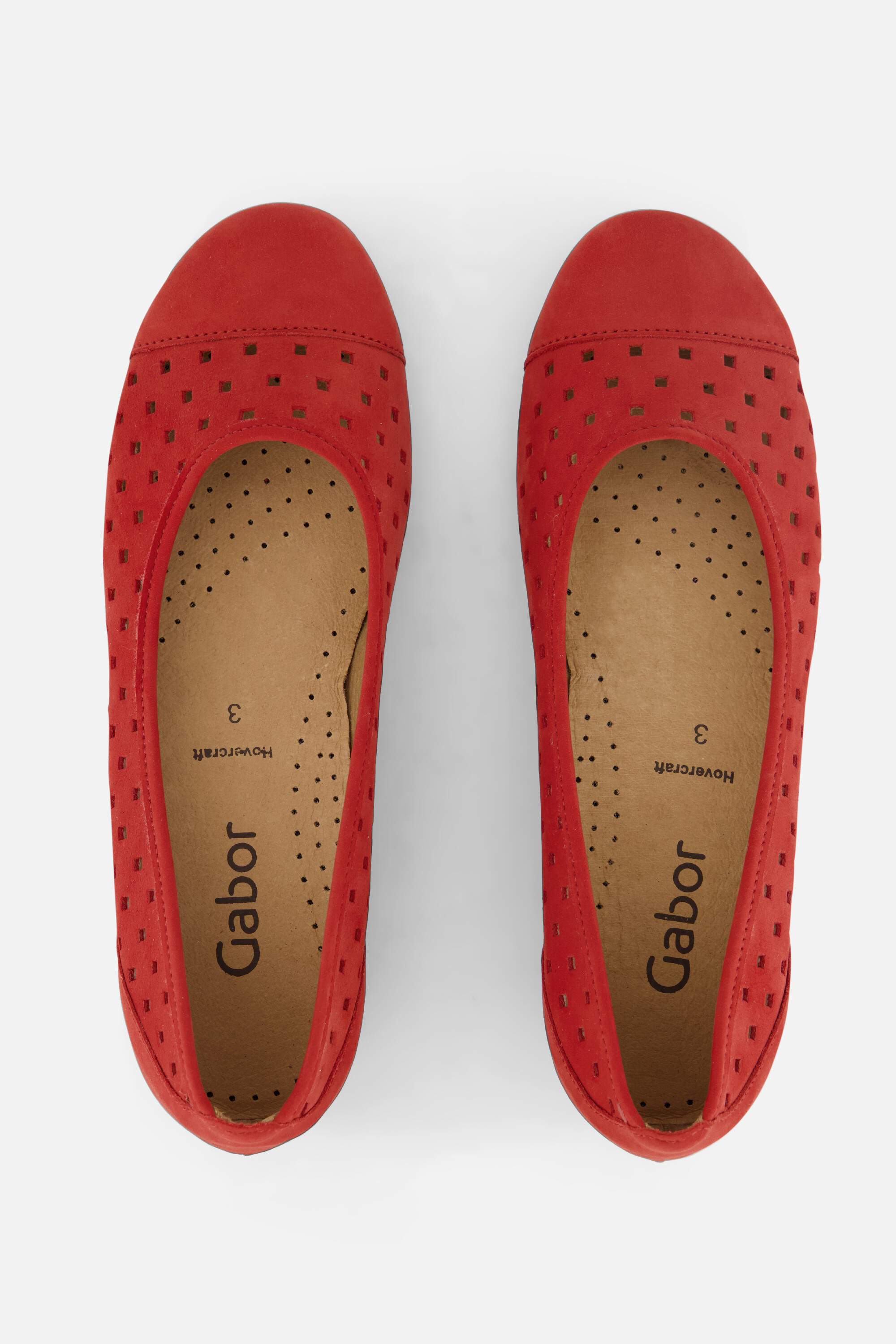 Gabor Instappers rood Nubuck afbeelding 2