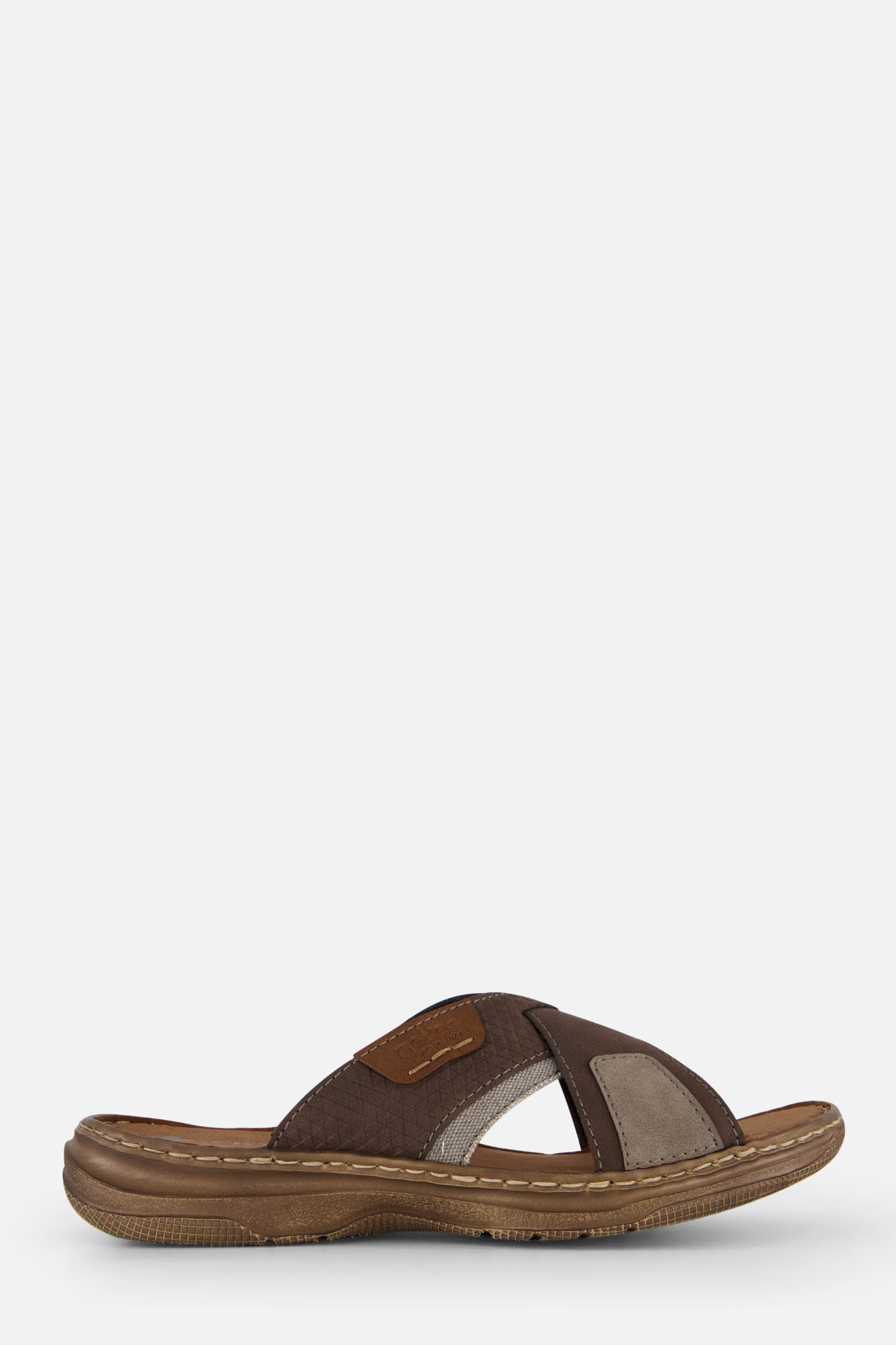 Rieker Erwan Slippers grijs Imitatieleer afbeelding 4