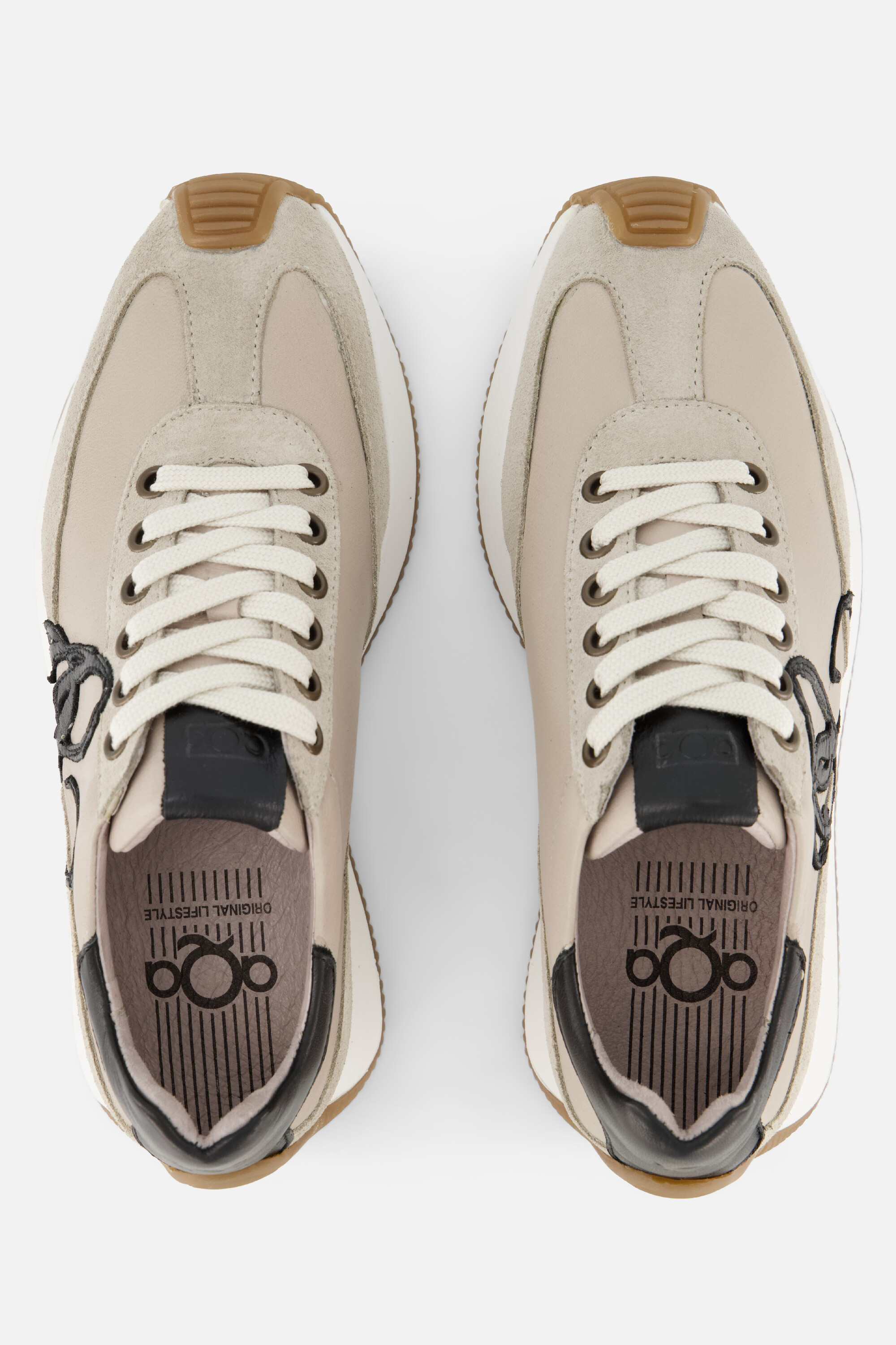 Aqa Sneakers beige Leer afbeelding 2