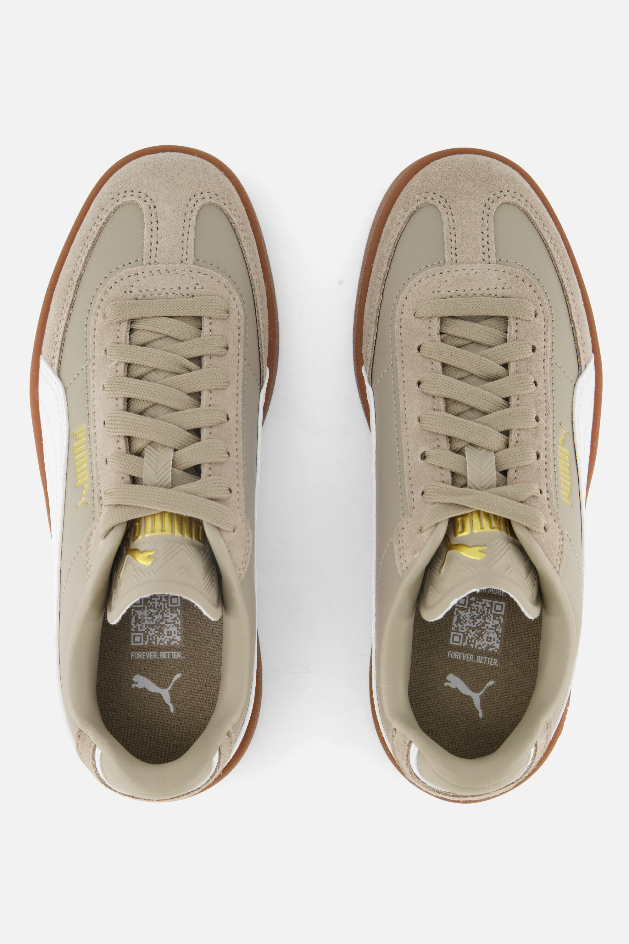 Puma Club II Era Sneakers beige Synthetisch afbeelding 3