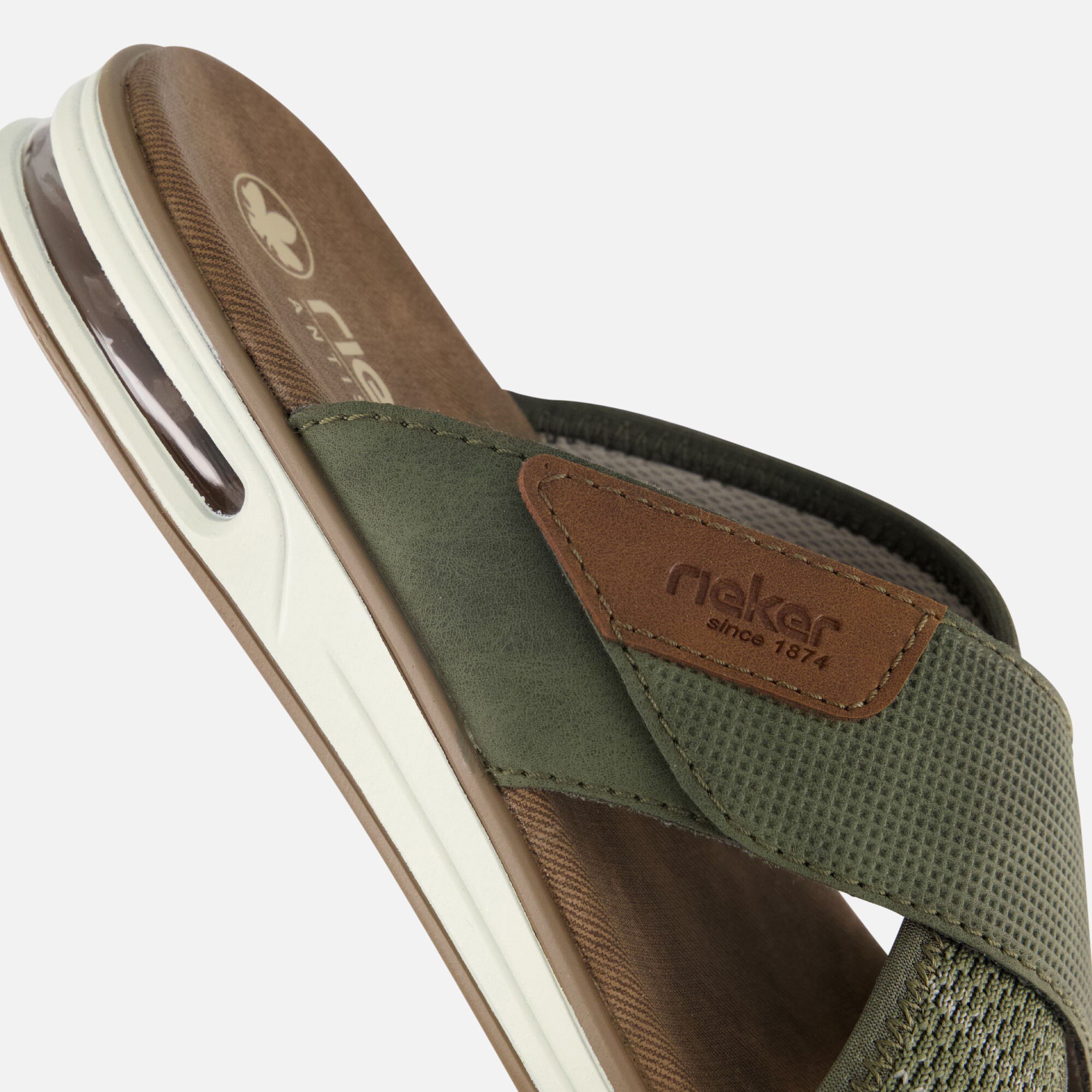 Rieker Knittecht Morelia Balti Slippers groen afbeelding 3