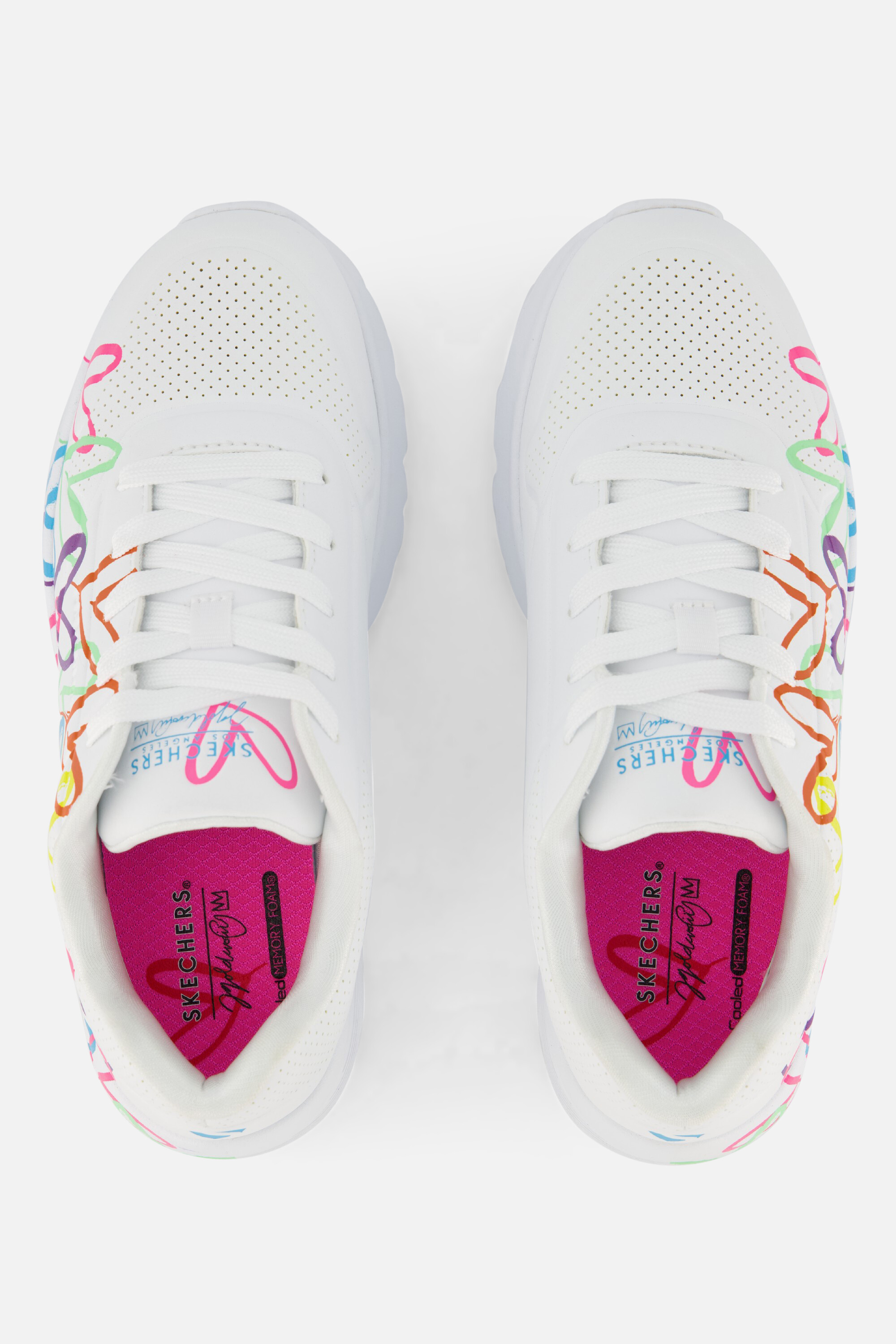 Skechers X JGoldcrown Uno Lite Sneakers wit afbeelding 3