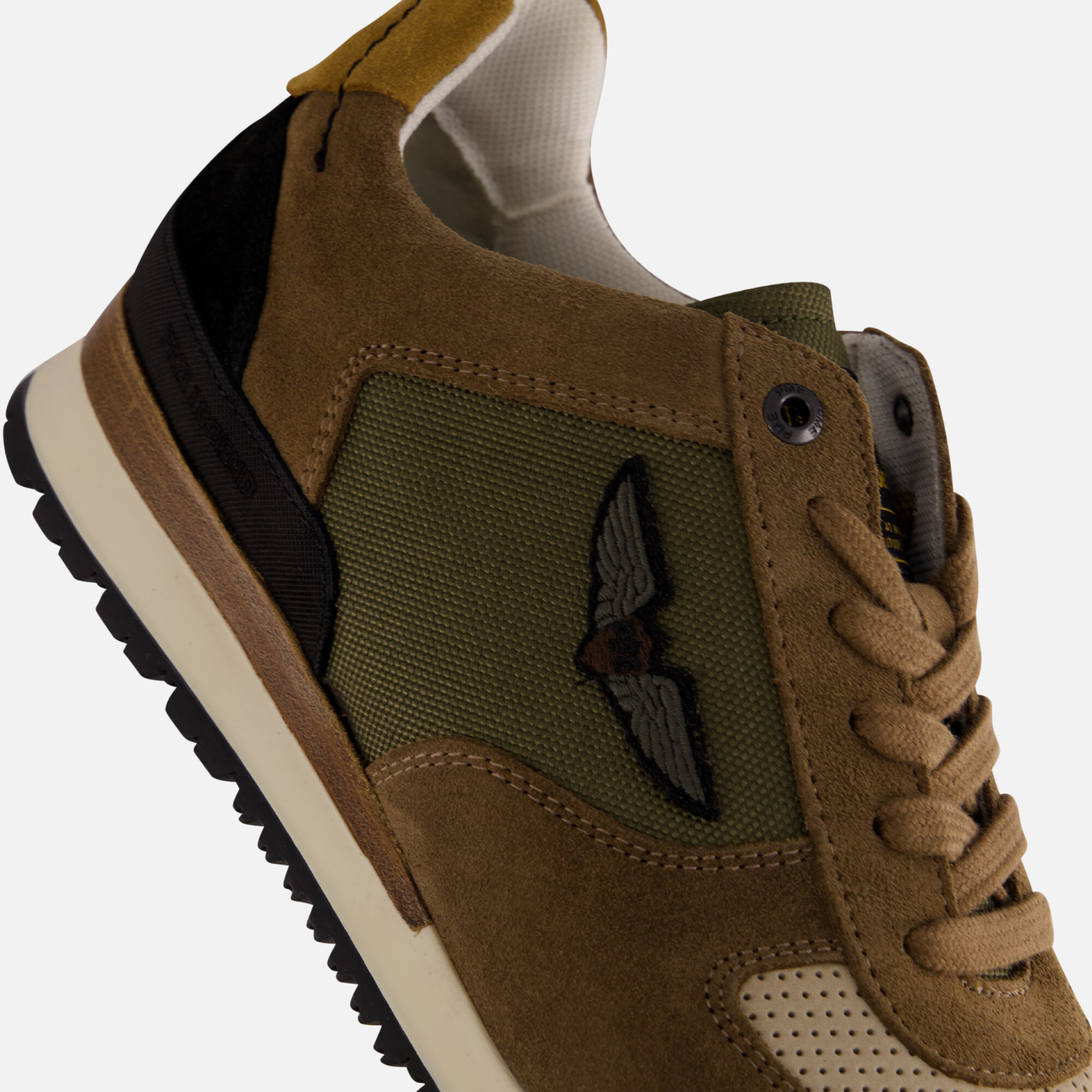 PME Legend Lockster Sneakers groen Leer afbeelding 4