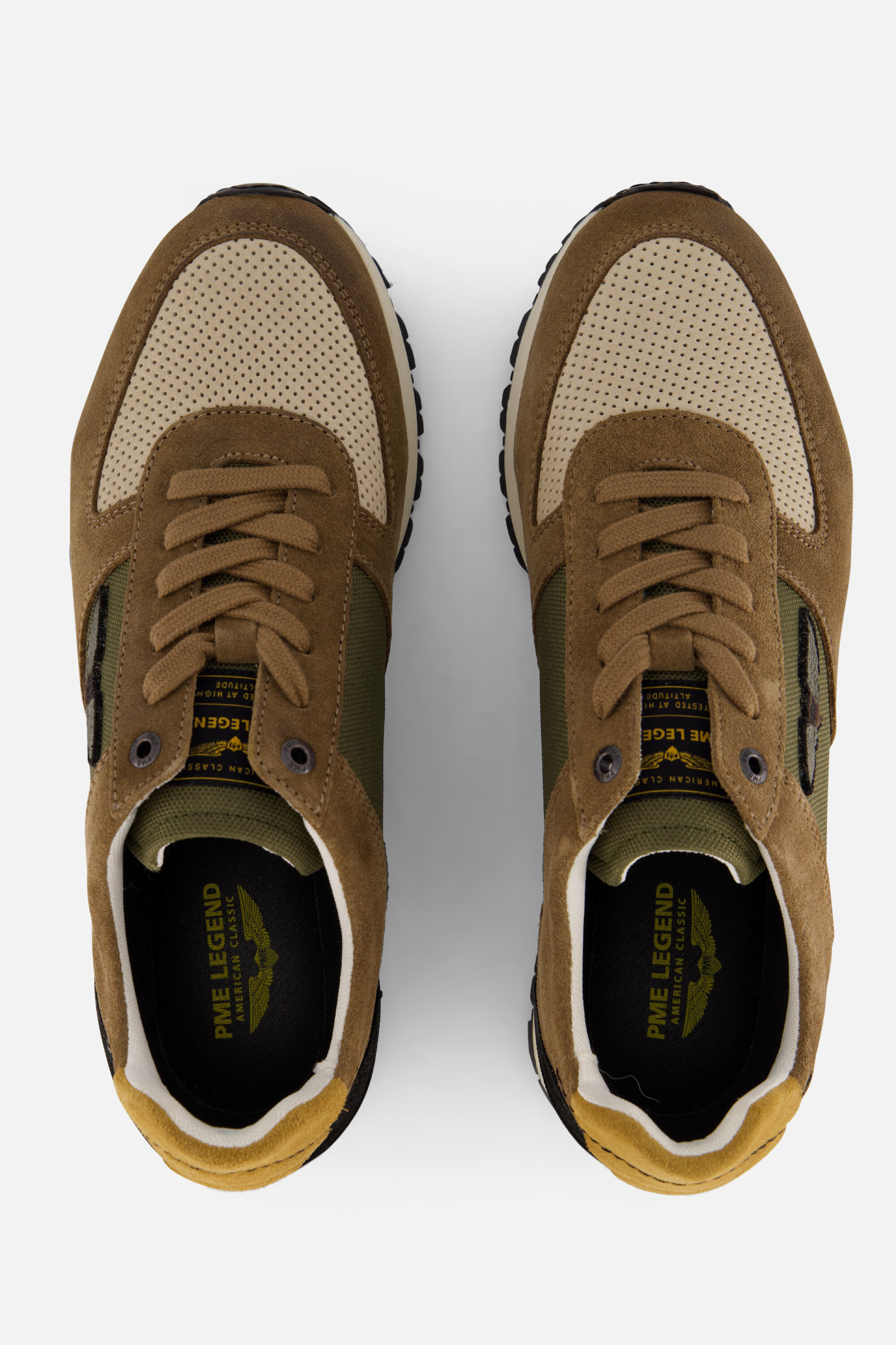 PME Legend Lockster Sneakers groen Leer afbeelding 2