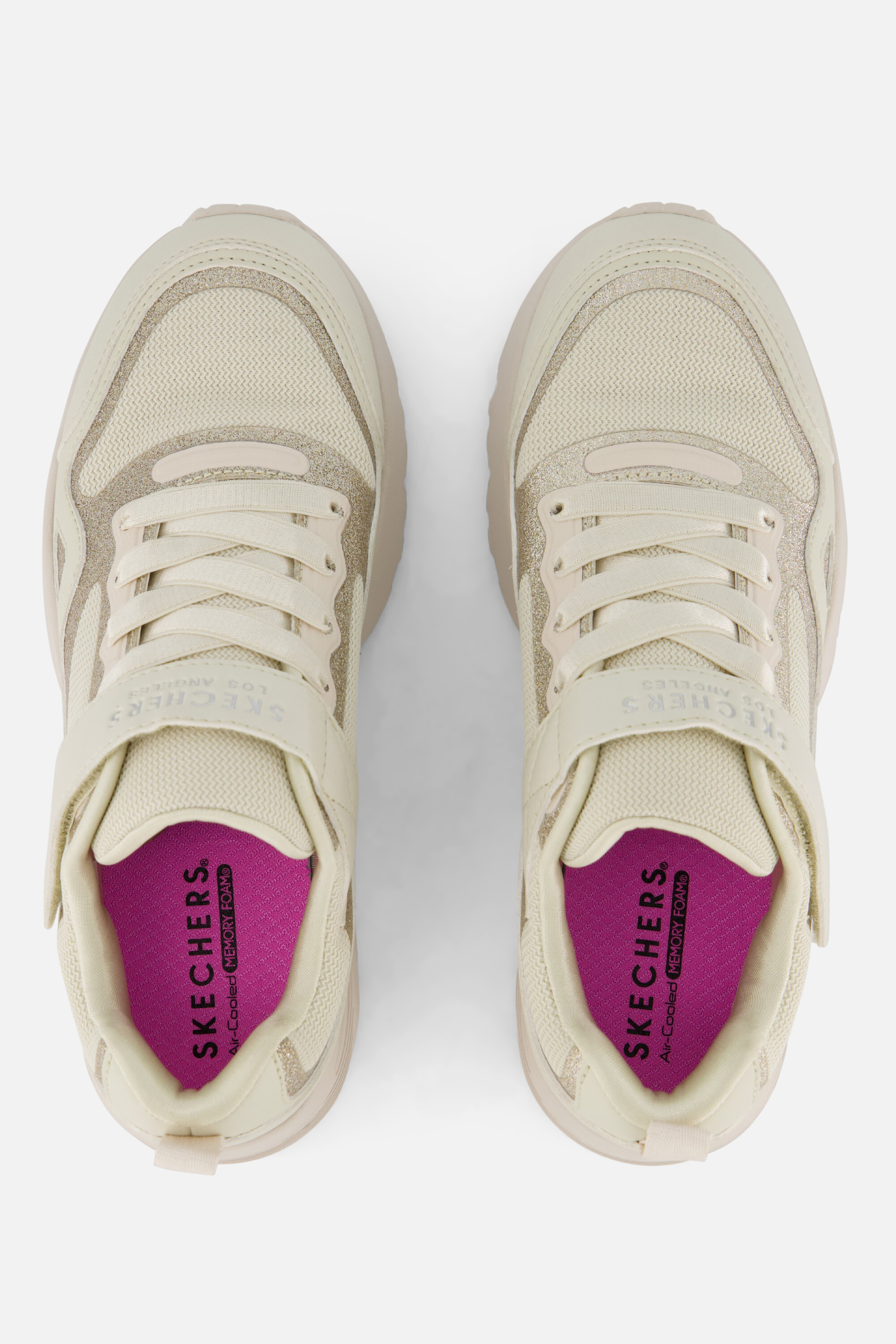 Skechers Uno Lite Glisten Steps Sneakers beige afbeelding 2