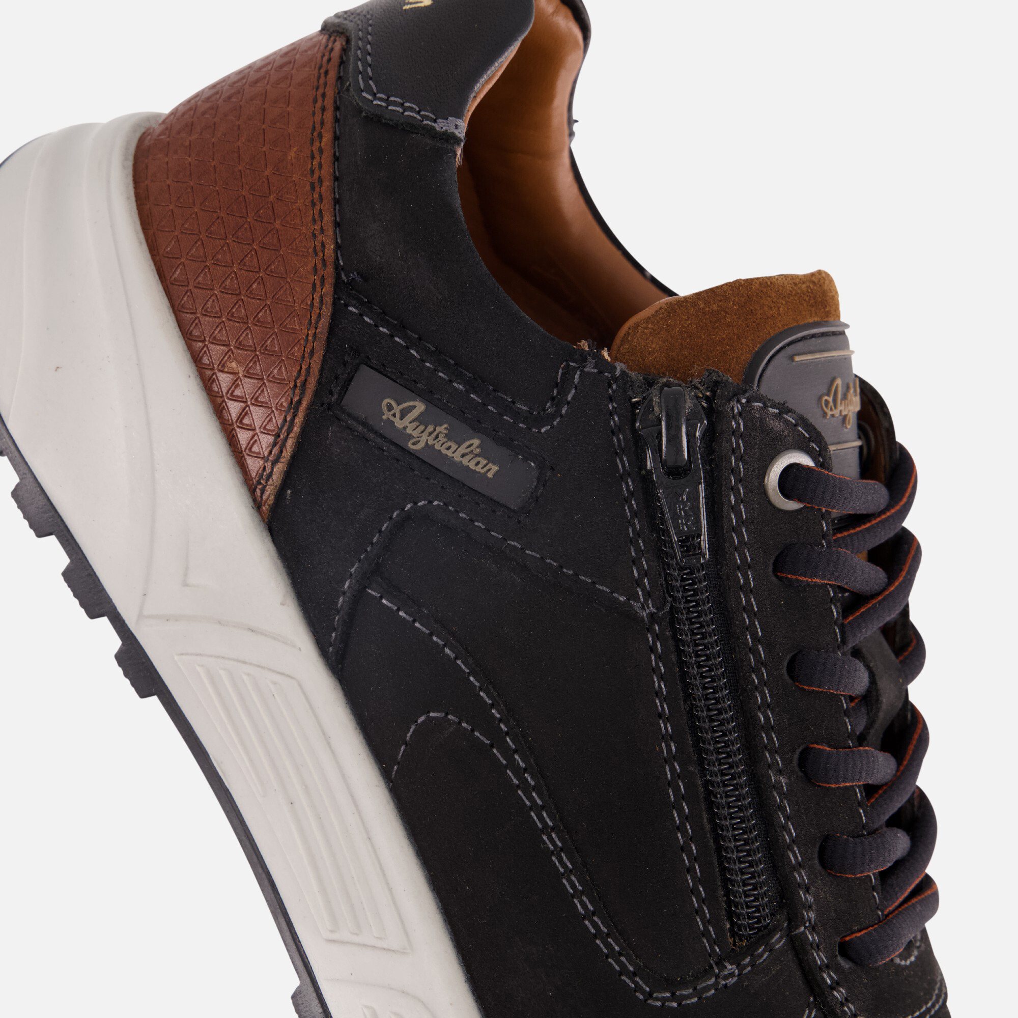 Australian Discover Sneakers zwart Leer afbeelding 4