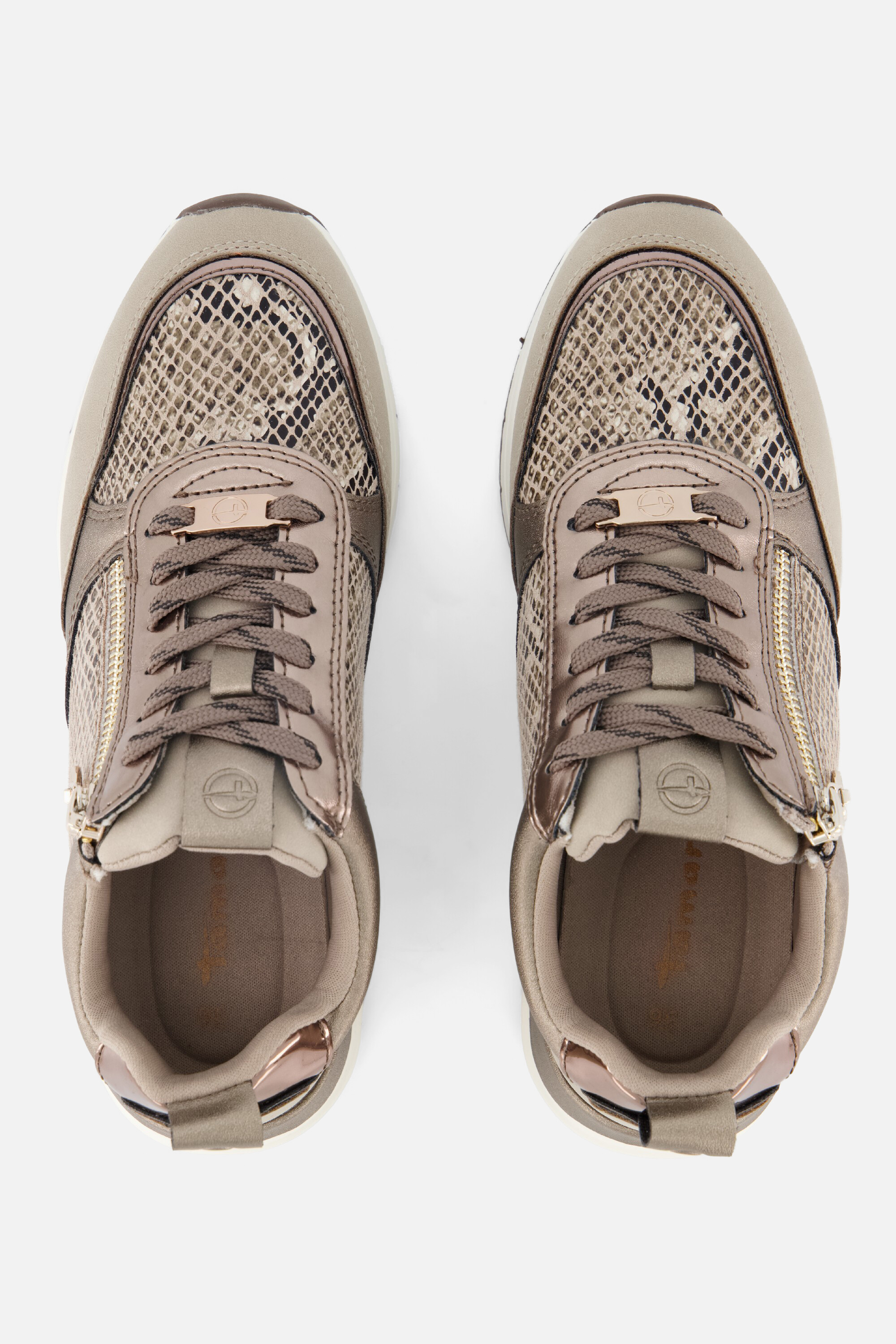 Tamaris Snake Sneakers taupe Synthetisch afbeelding 2