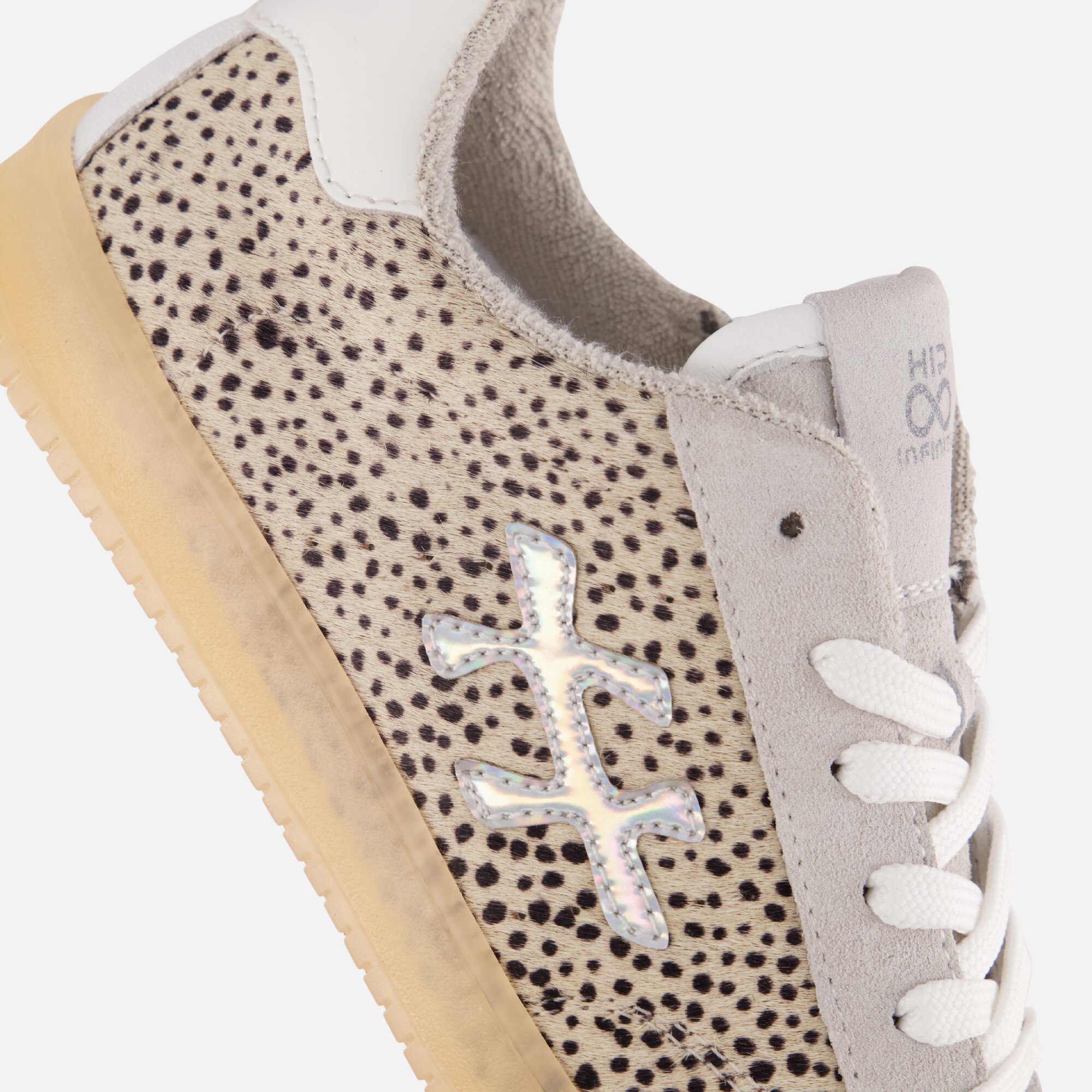 HIP Animal Sneakers wit Leer afbeelding 4