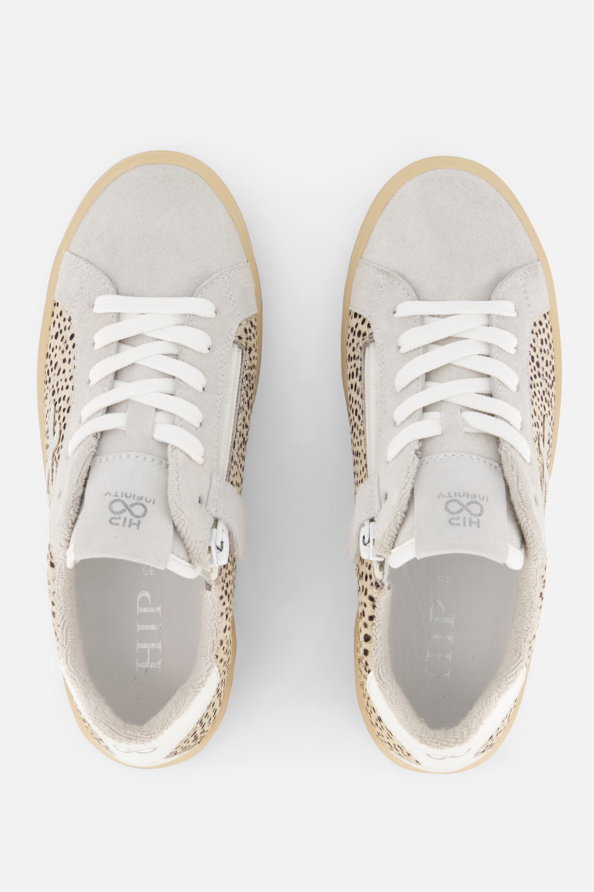 HIP Animal Sneakers wit Leer afbeelding 2