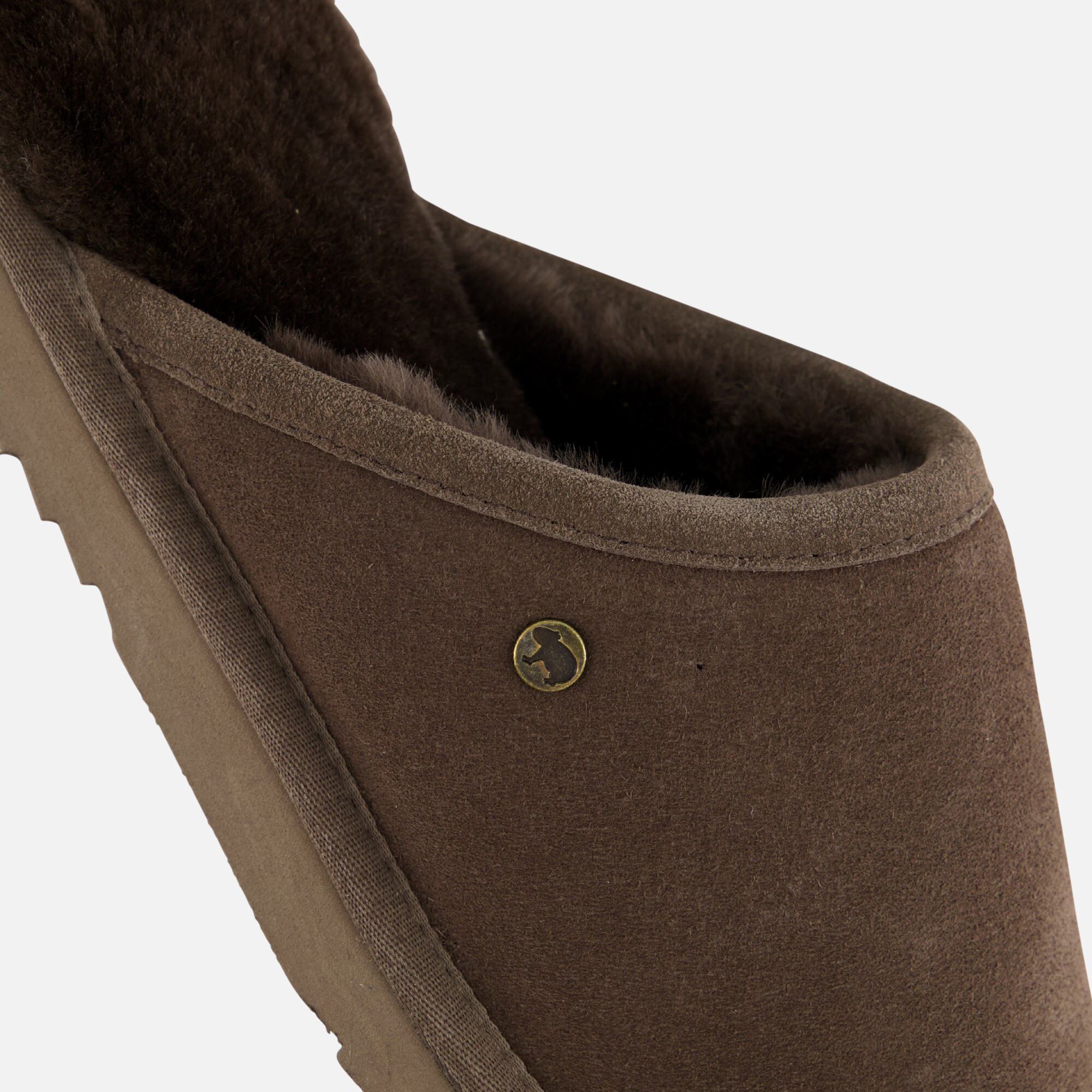 Warmbat Classic Pantoffels grijs Suede afbeelding 4