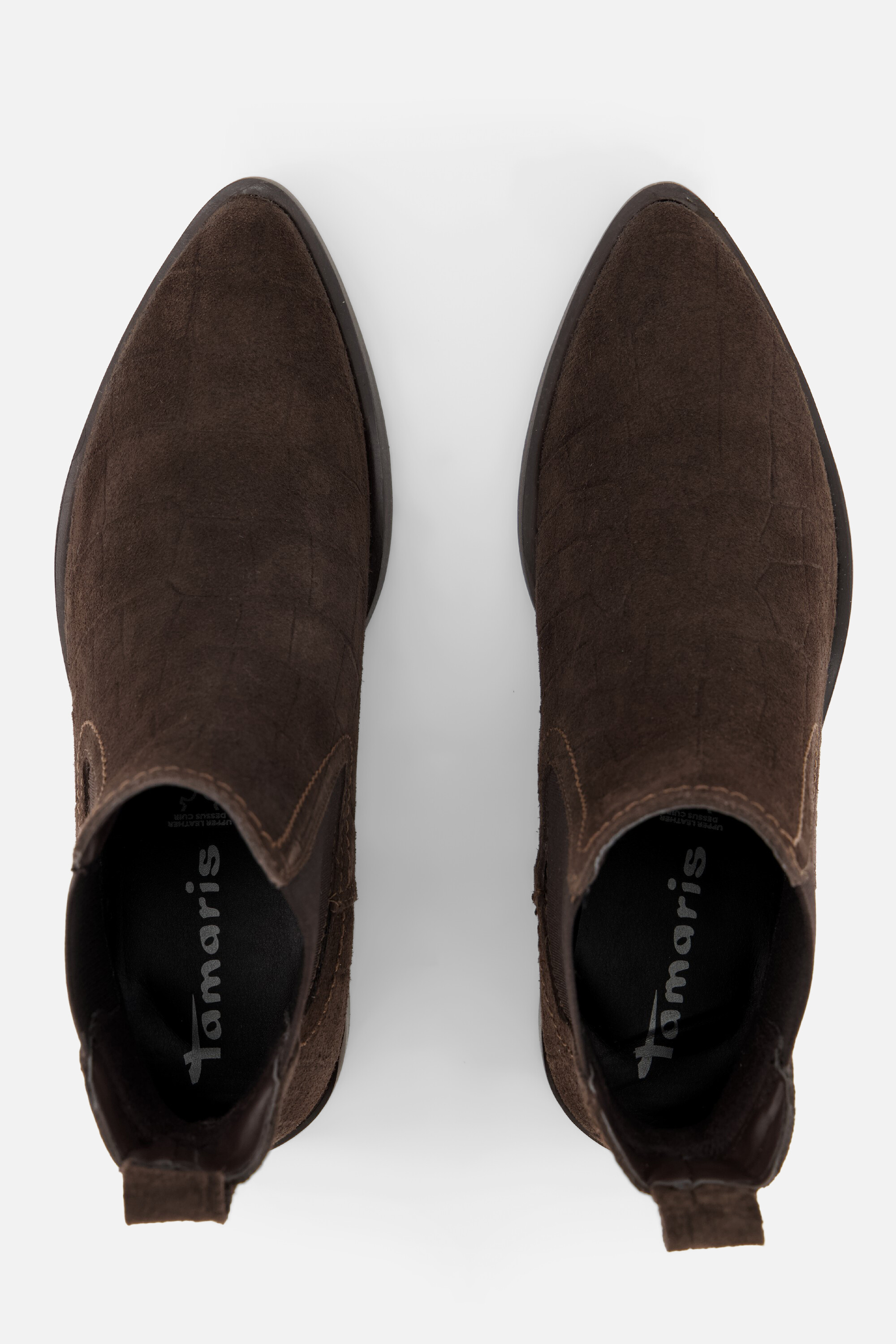 Tamaris Enkellaarsjes bruin Suede afbeelding 2