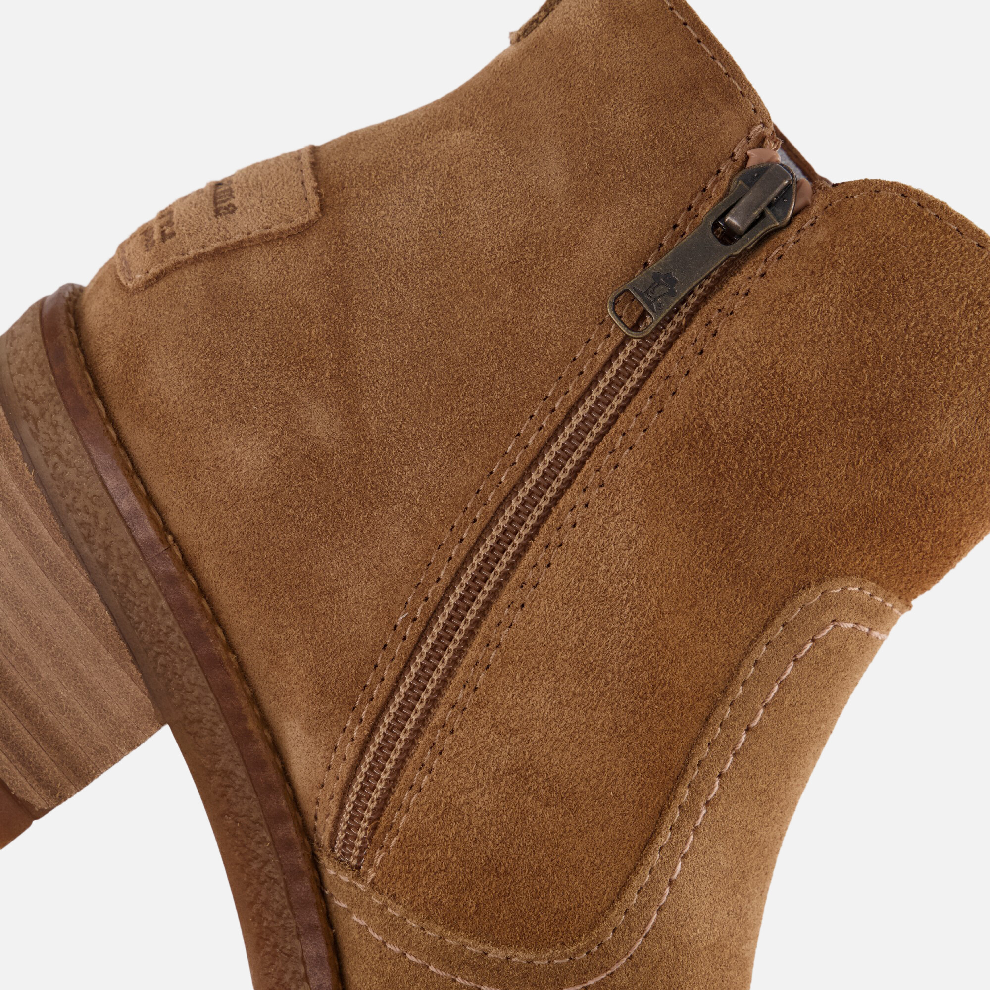 Panama Jack Pauline B13 Enkellaarsjes cognac Suede afbeelding 4