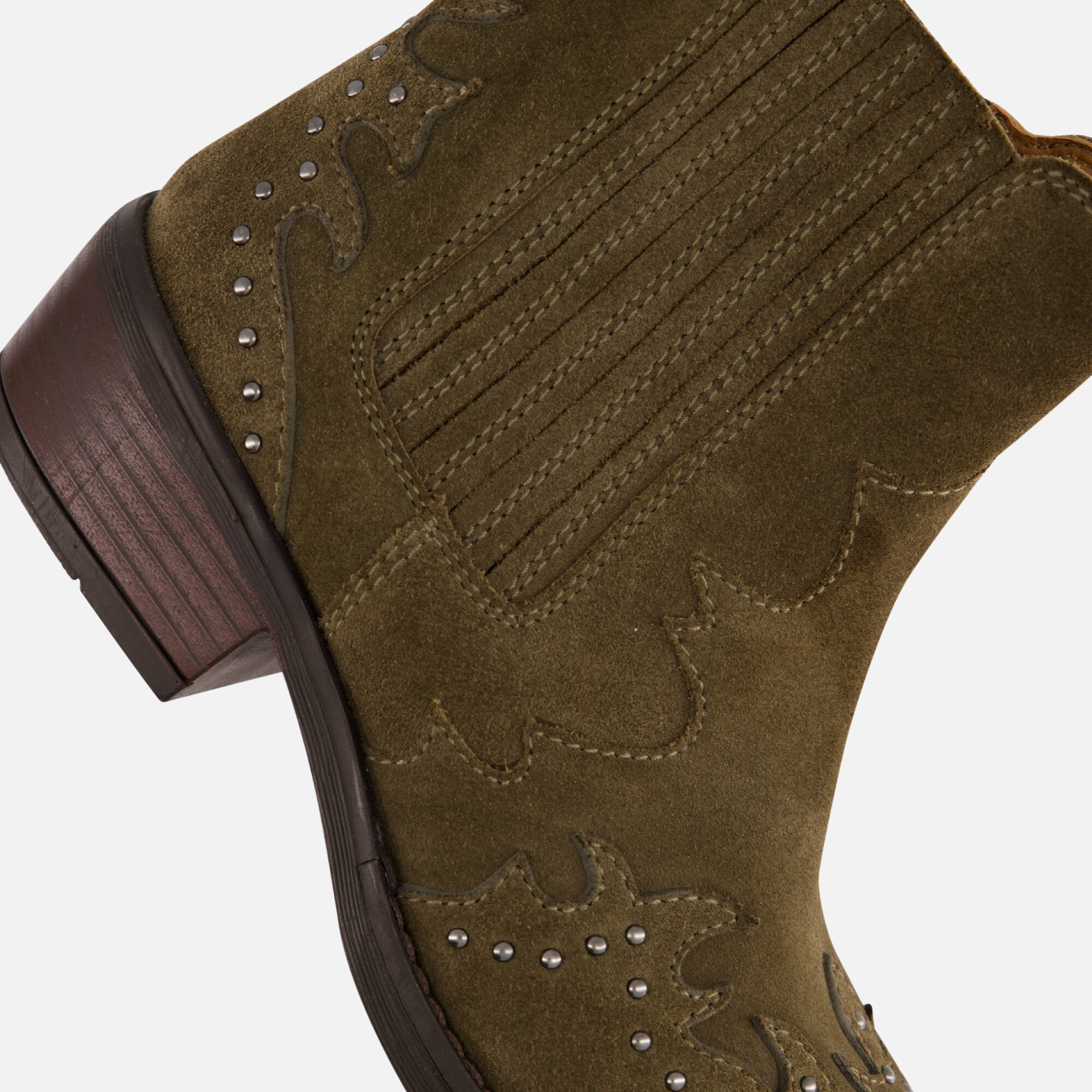 Muyters Cowboylaarzen groen Leer afbeelding 4