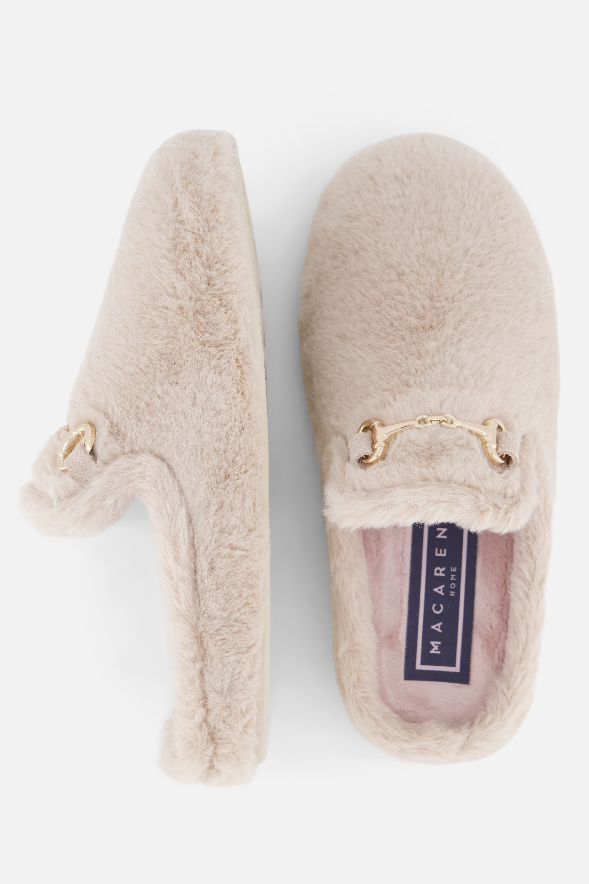 Macarena pantoffels taupe