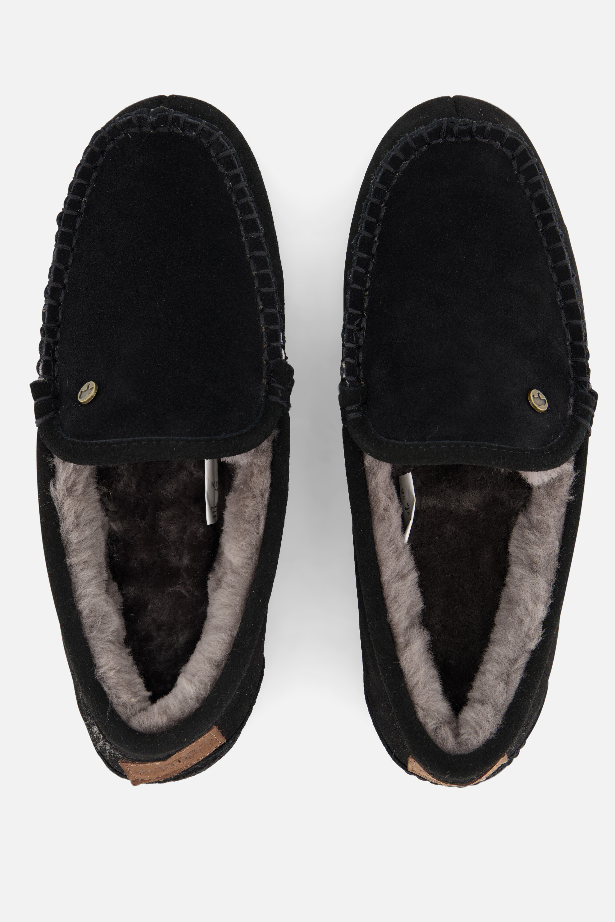 Warmbat Pantoffels zwart Suede afbeelding 2