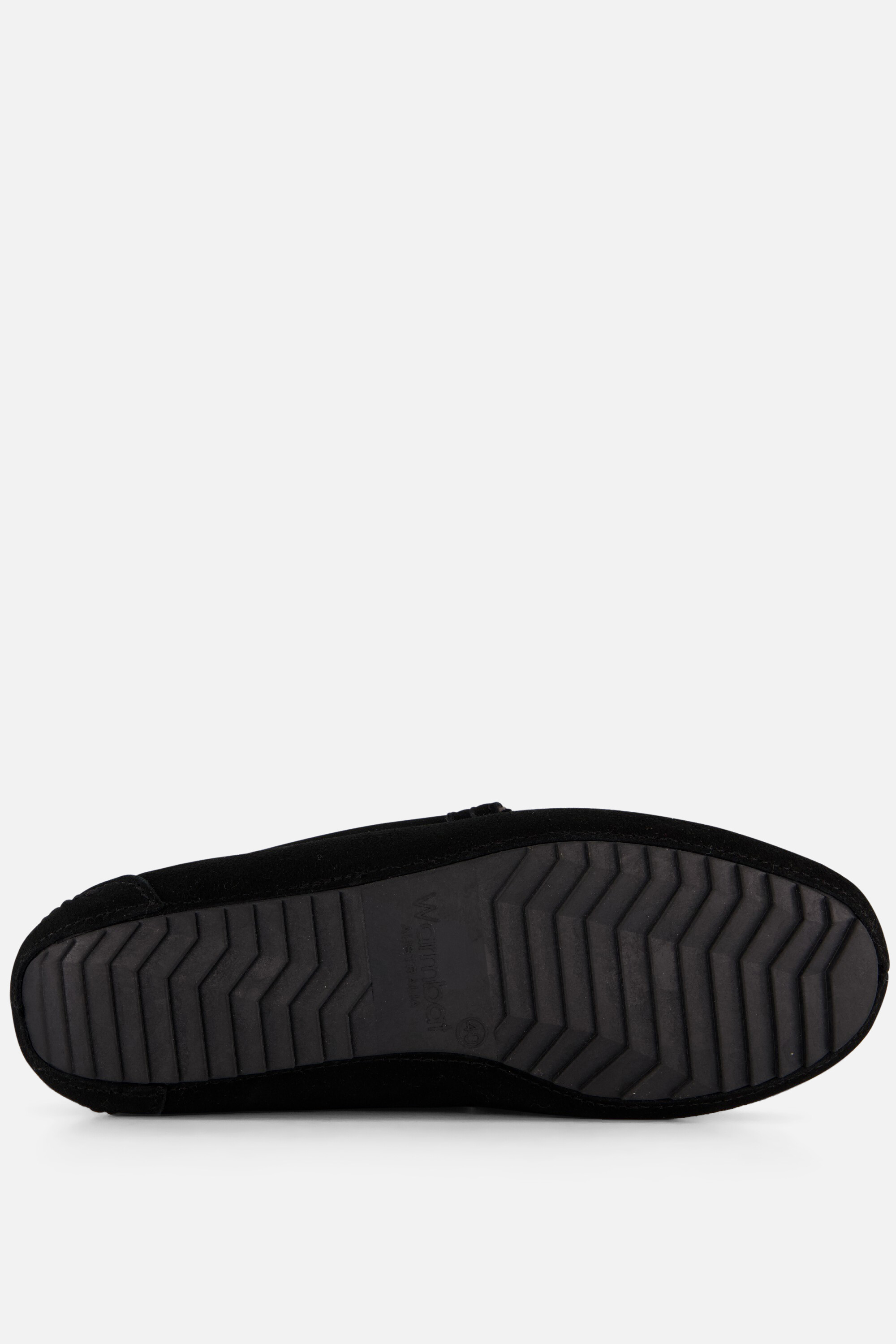 Warmbat Pantoffels zwart Suede afbeelding 3