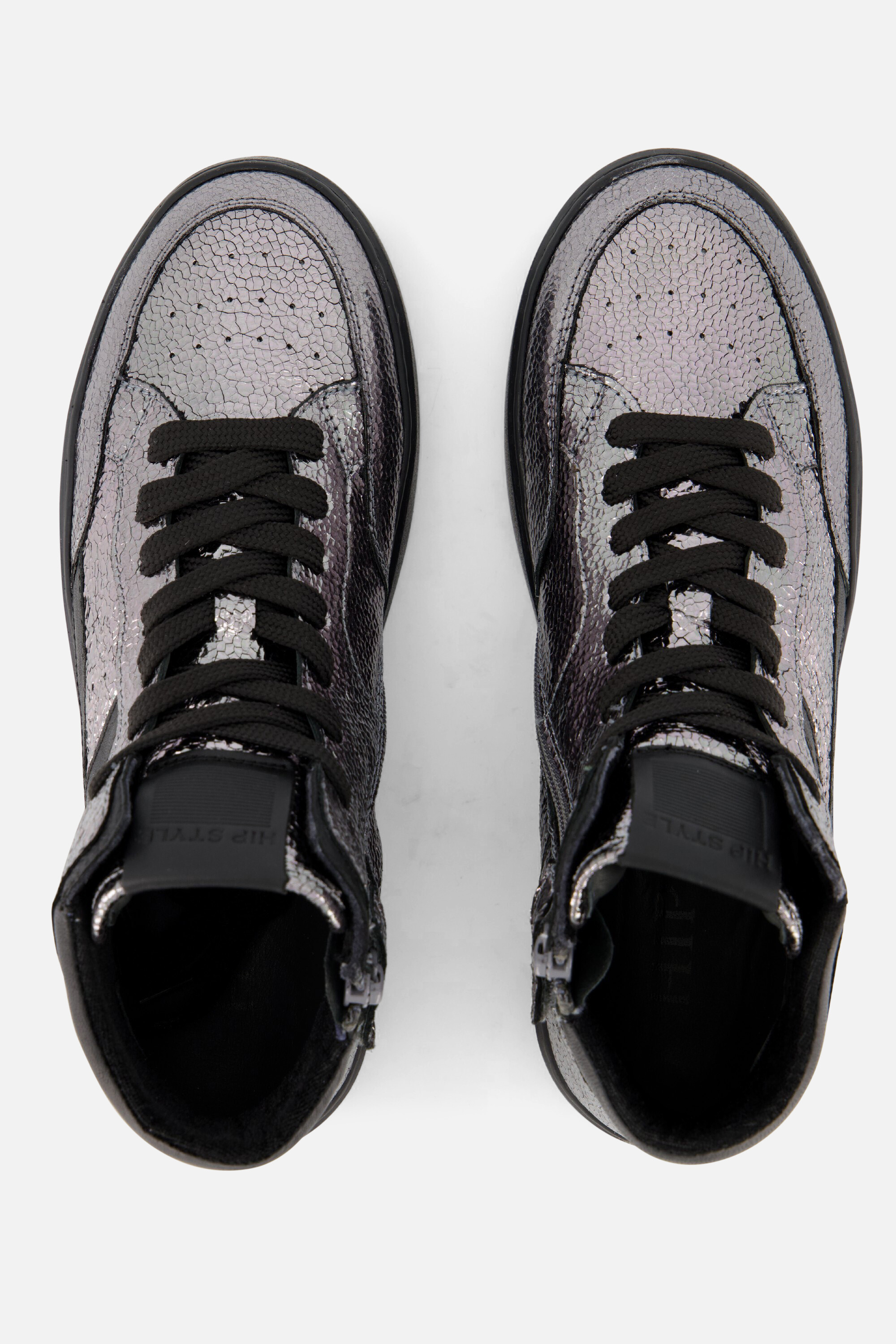 HIP hoge sneakers metallic zilver afbeelding 2