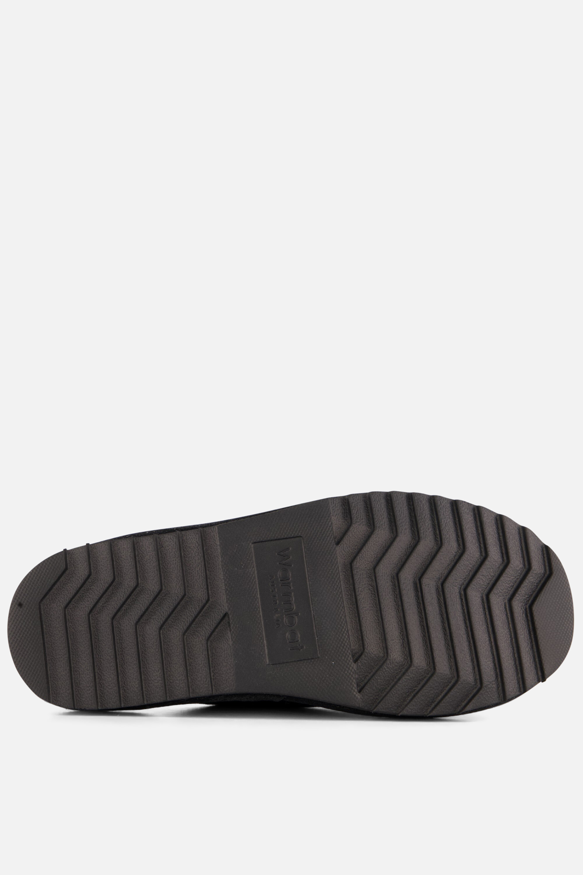 Warmbat Classic Pantoffels zwart Suede afbeelding 3