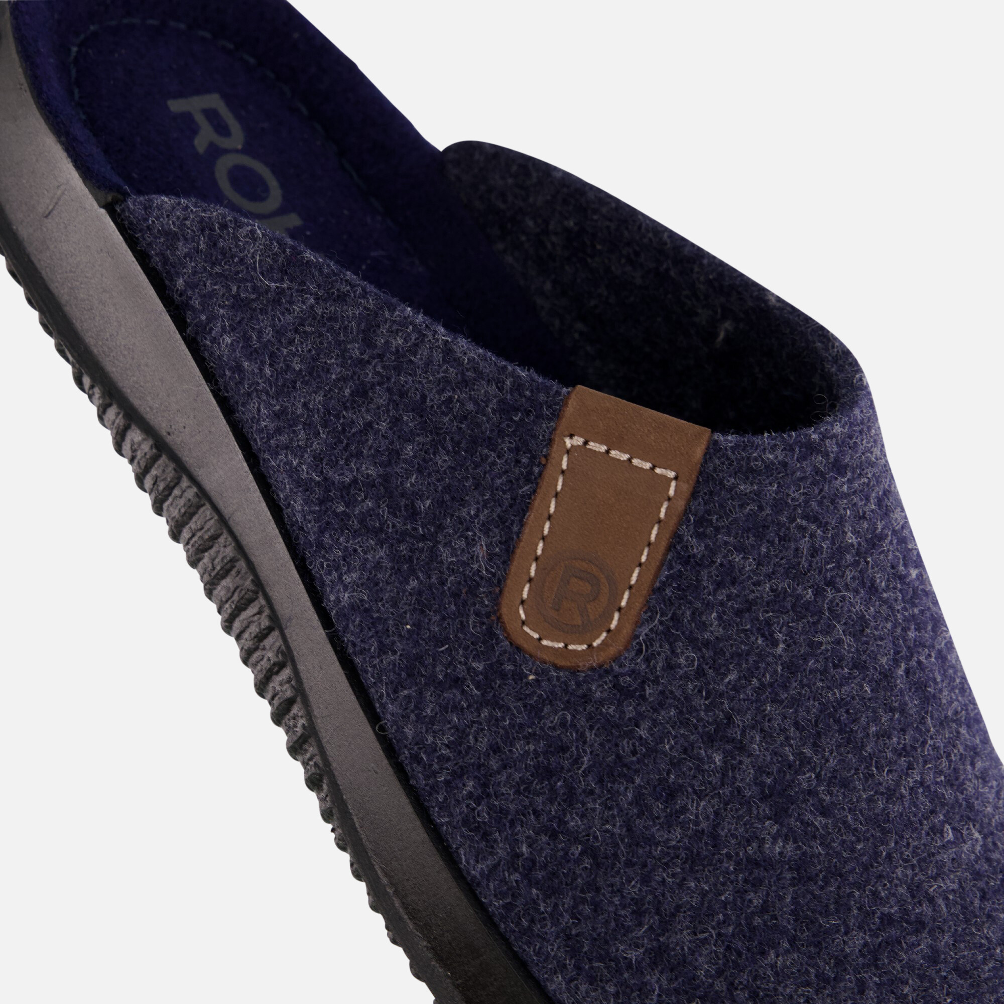 Rohde Soltau Pantoffels blauw Vilt afbeelding 3