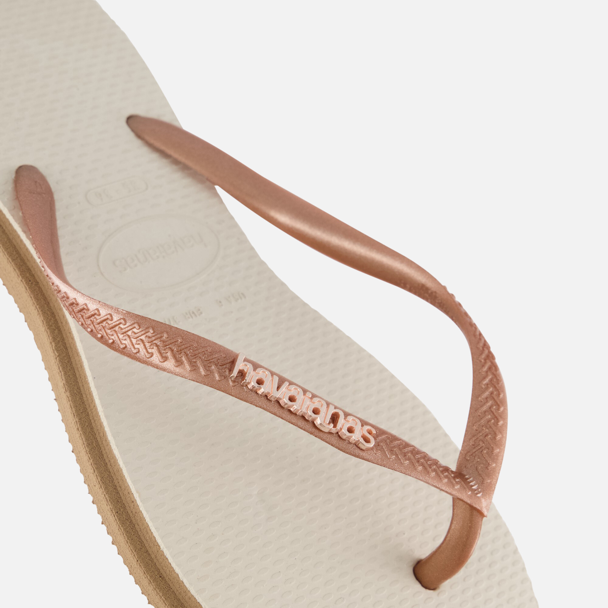 Havaianas Slim Point Slippers roze Rubber afbeelding 3