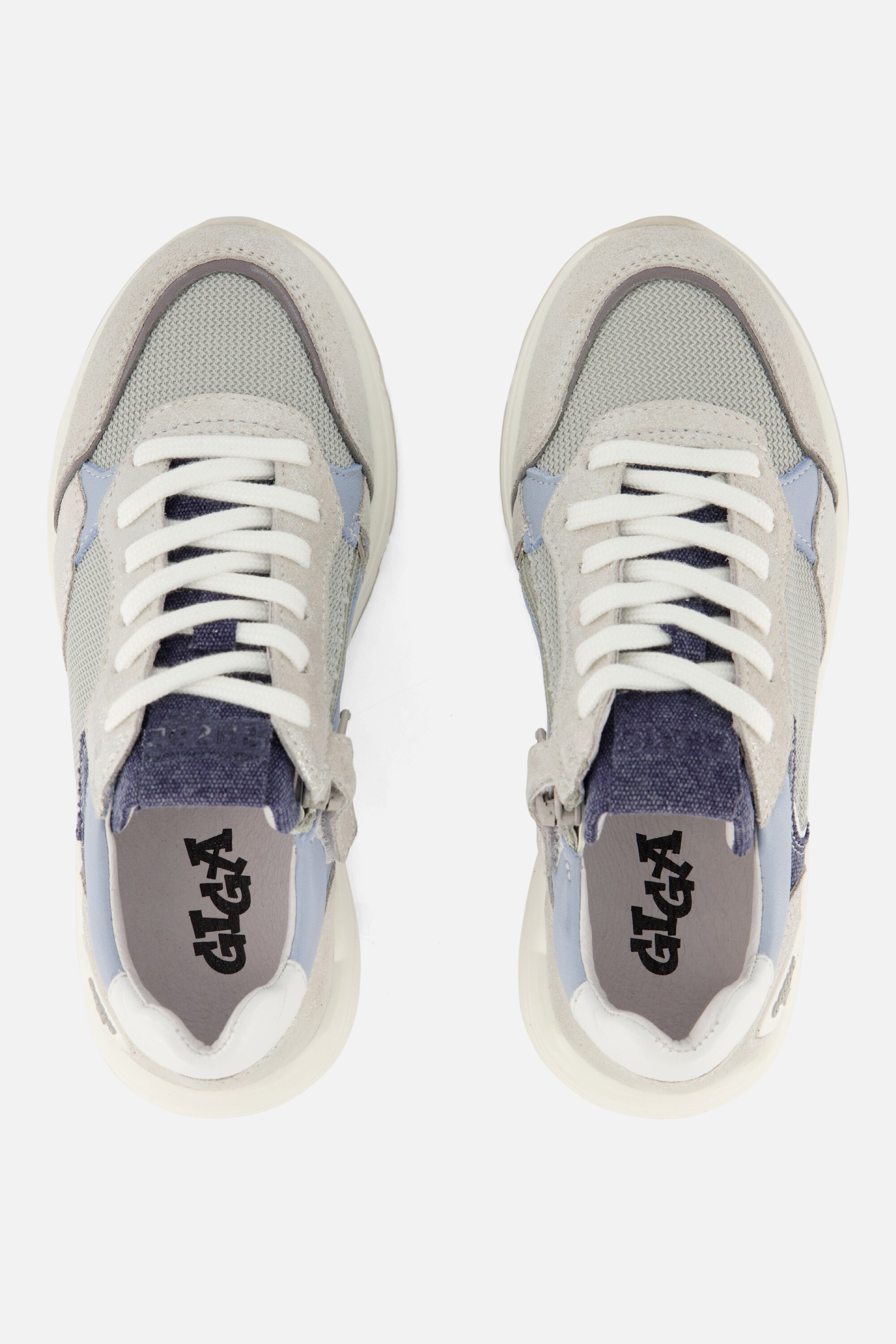 Giga Moon Mist Sneakers zilver Leer afbeelding 2