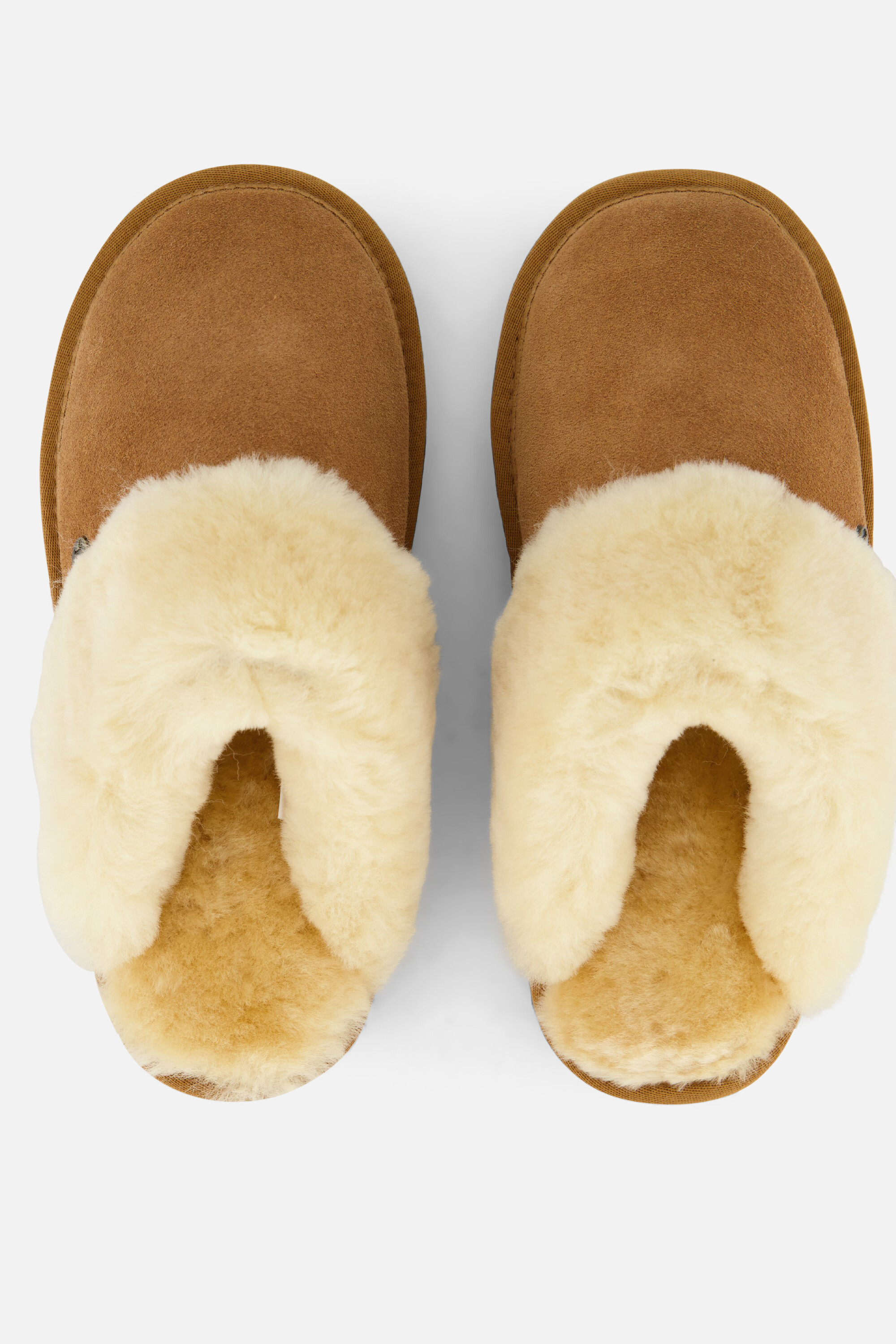 Warmbat Flurry Pantoffels cognac Suede afbeelding 3