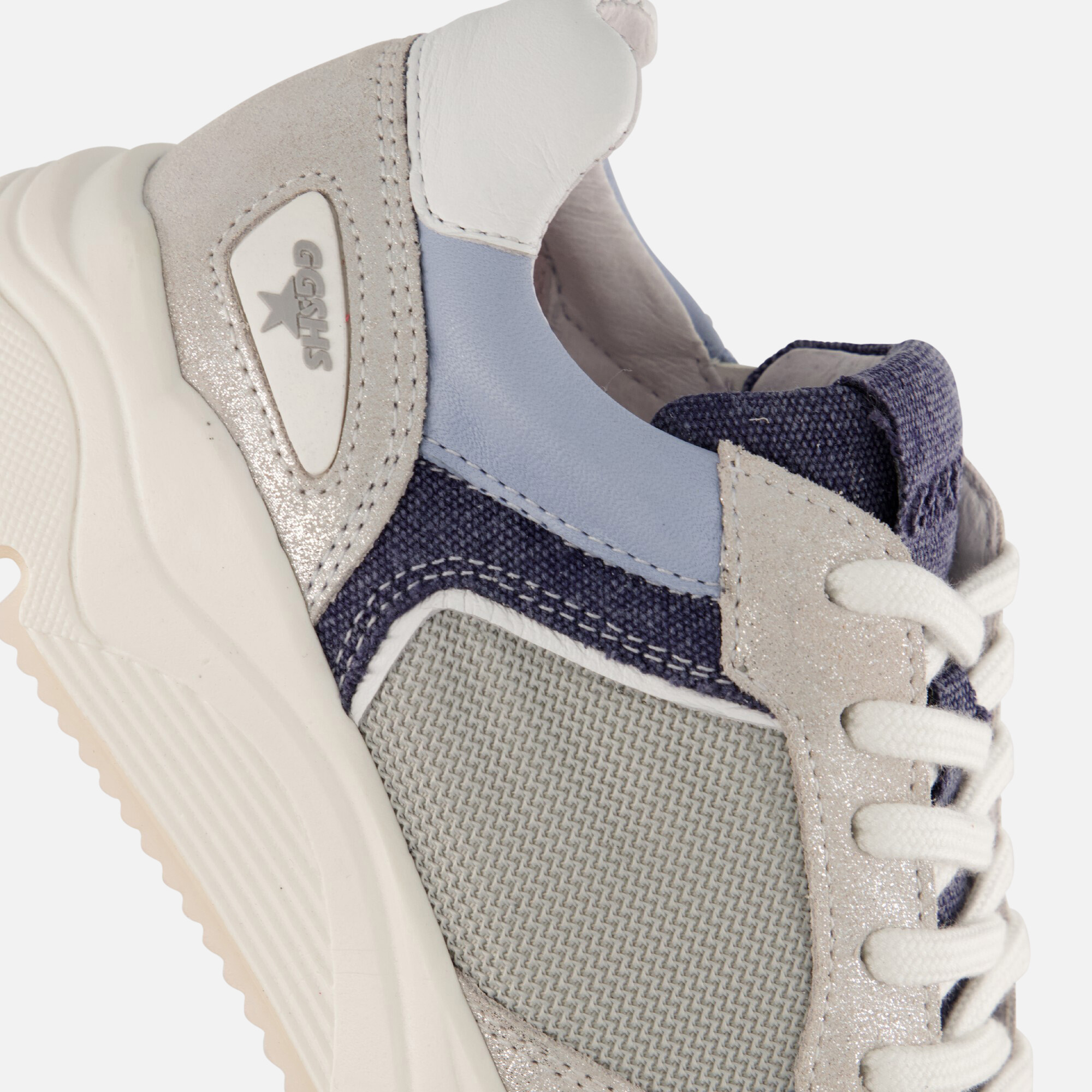 Giga Moon Mist Sneakers zilver Leer afbeelding 4