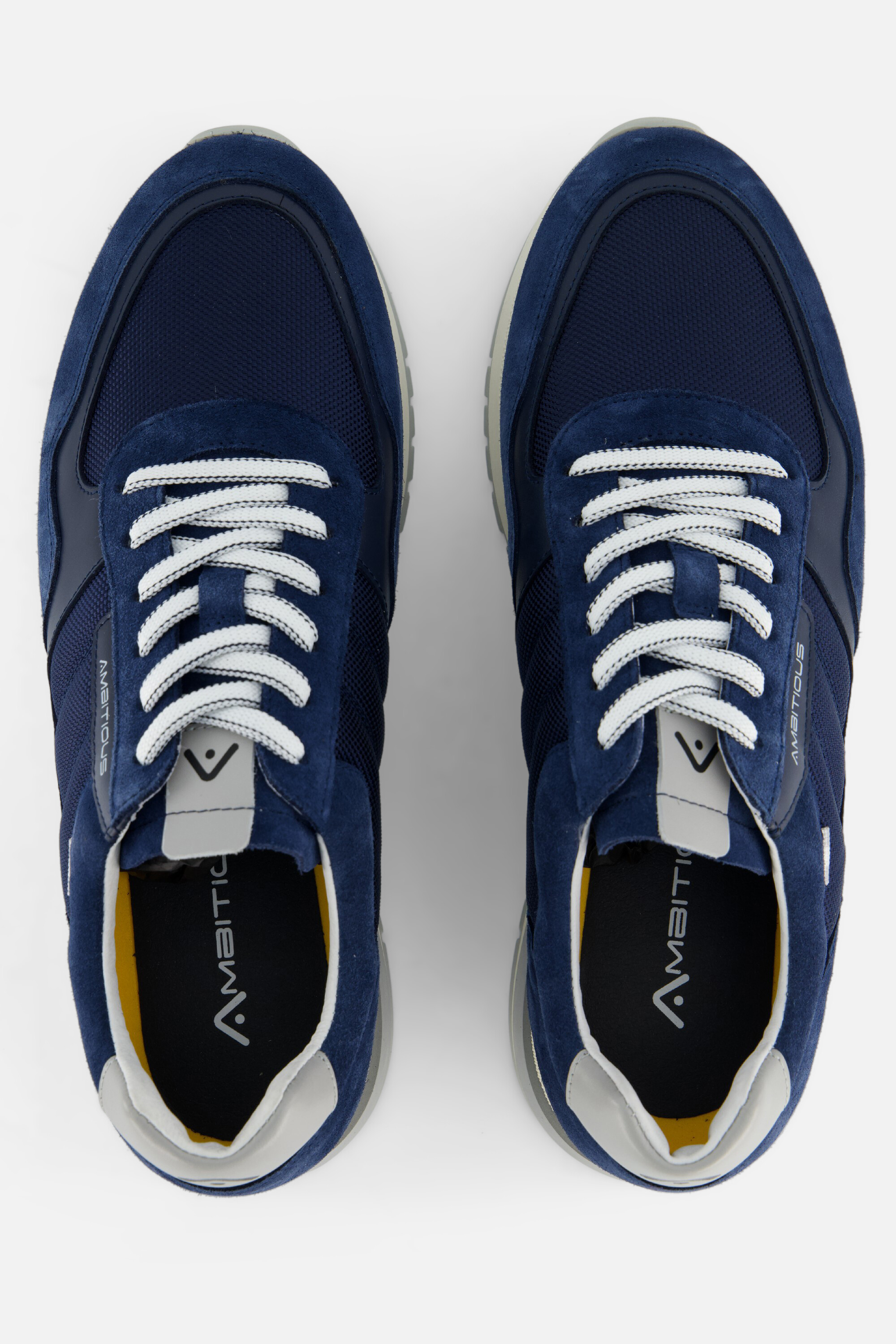 Ambitious Temple Sneakers blauw Suede afbeelding 3