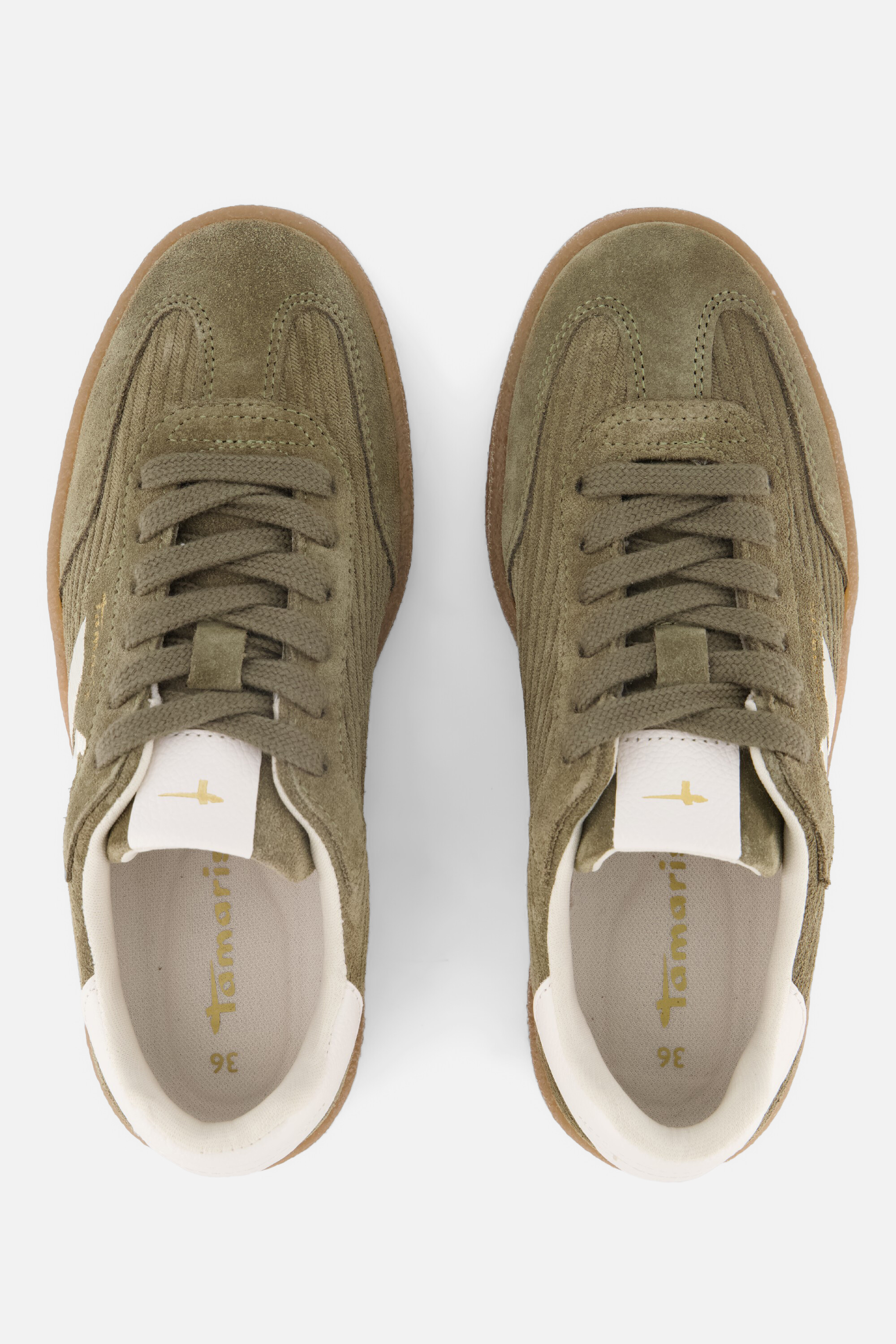 Tamaris Sneakers groen Suede afbeelding 3