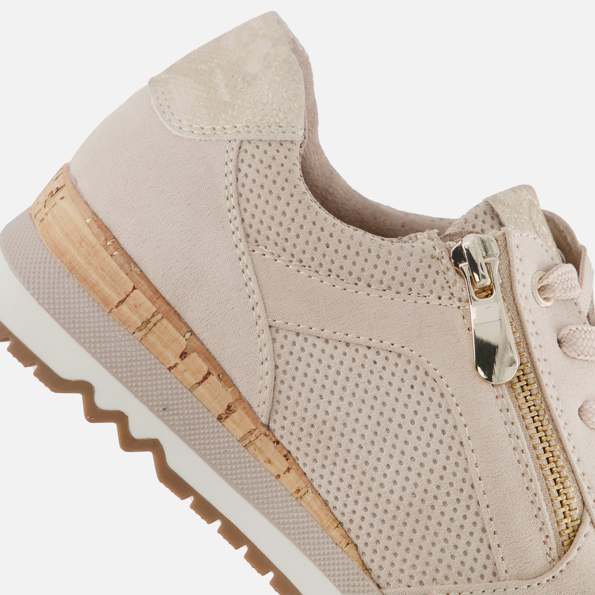 Marco Tozzi Sneakers beige Textiel afbeelding 4