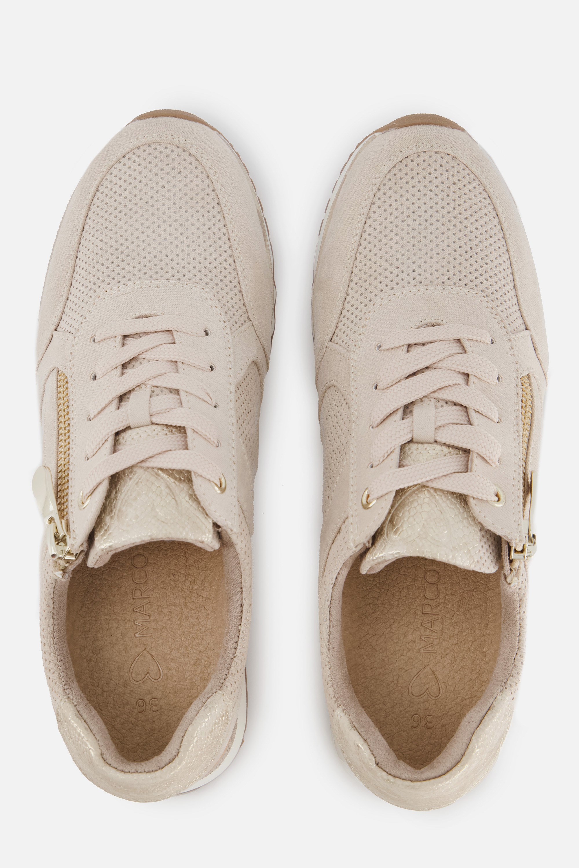 Marco Tozzi Sneakers beige Textiel afbeelding 2