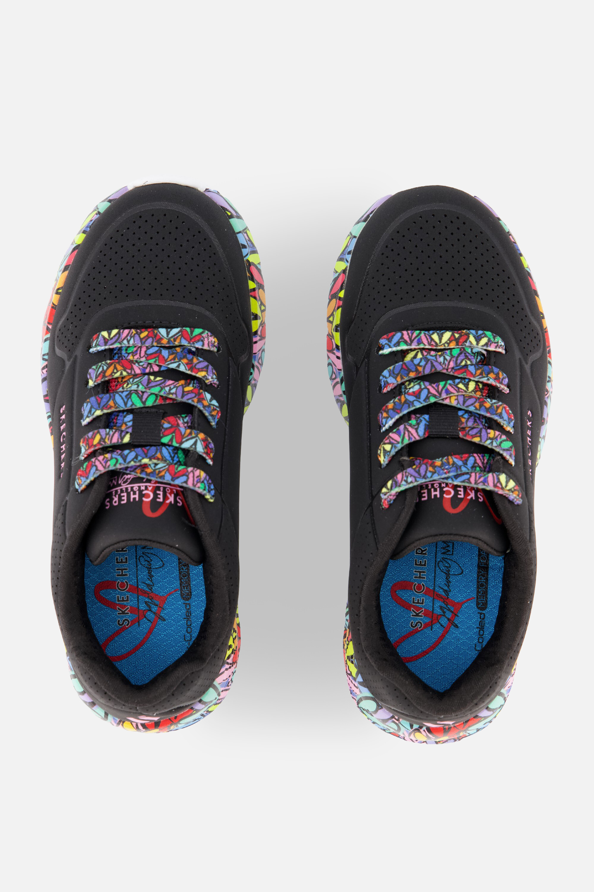 Skechers Uno Lite Sneakers zwart Synthetisch afbeelding 2