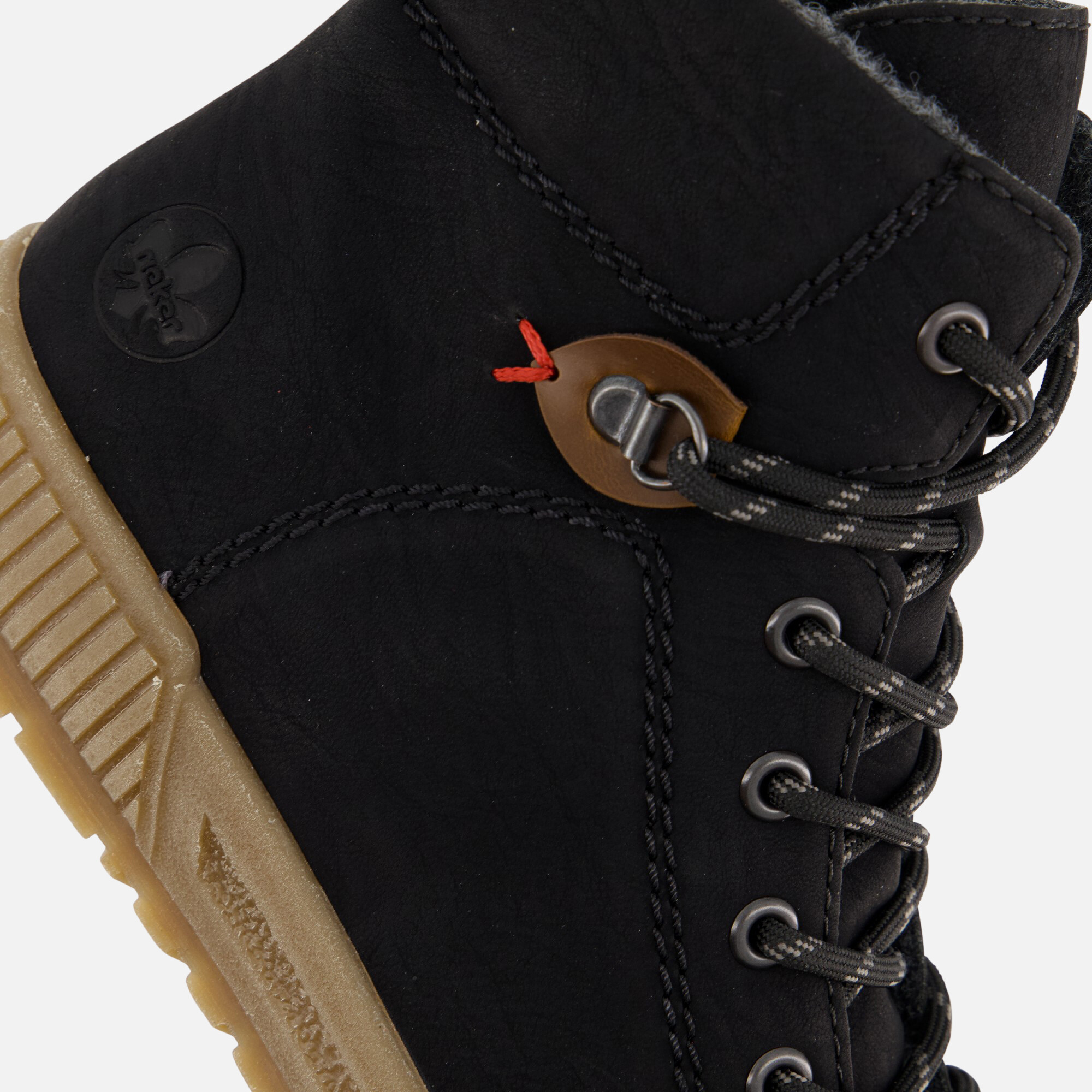 Rieker Veterboots zwart Nubuck afbeelding 4