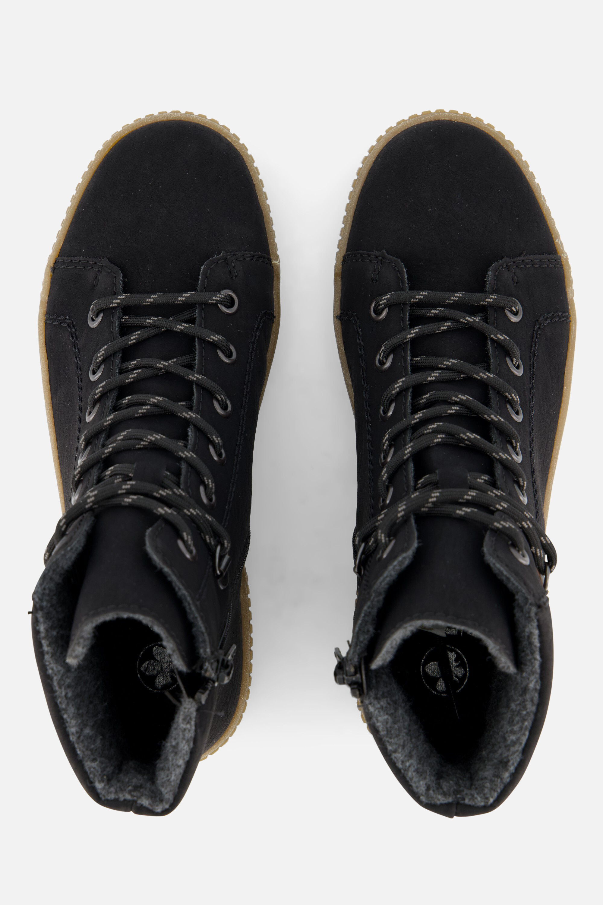 Rieker Veterboots zwart Nubuck afbeelding 2