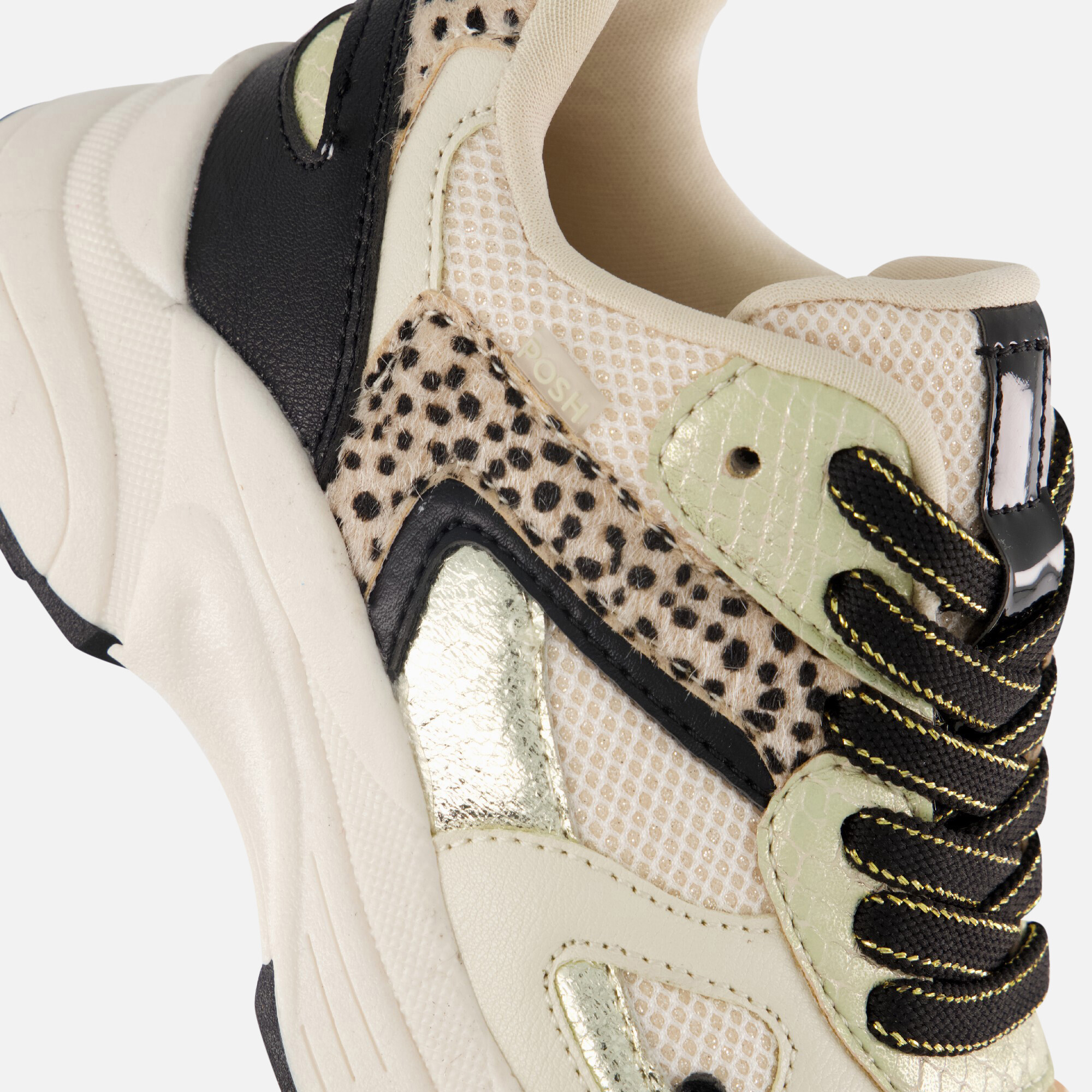 POSH by Poelman Sneakers beige Synthetisch afbeelding 4