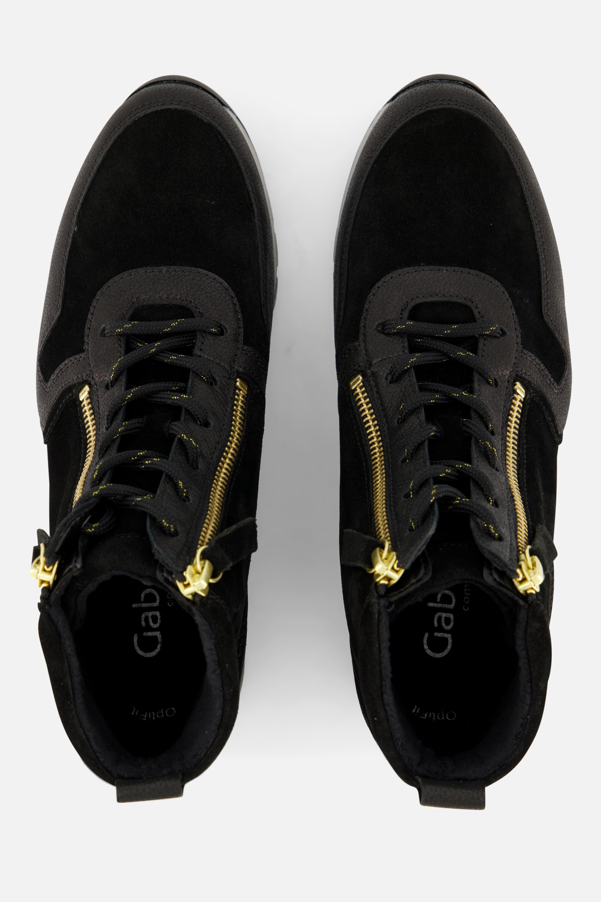 Gabor Veterboots zwart Suede afbeelding 2