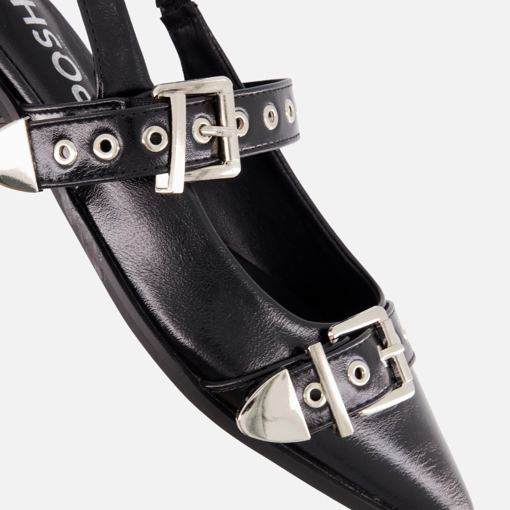 POSH by Poelman Slingbacks zwart Lak afbeelding 4