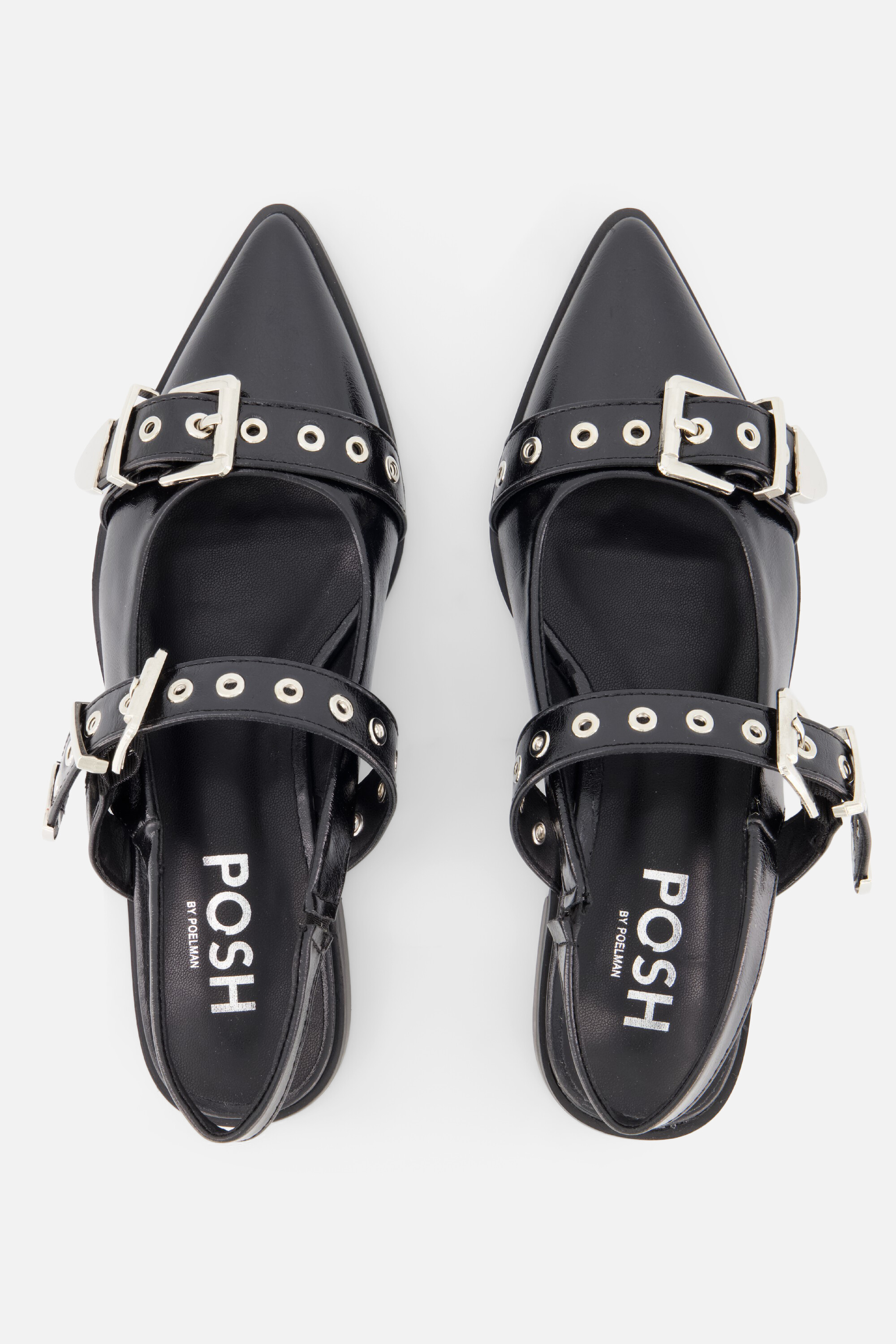 POSH by Poelman Slingbacks zwart Lak afbeelding 2