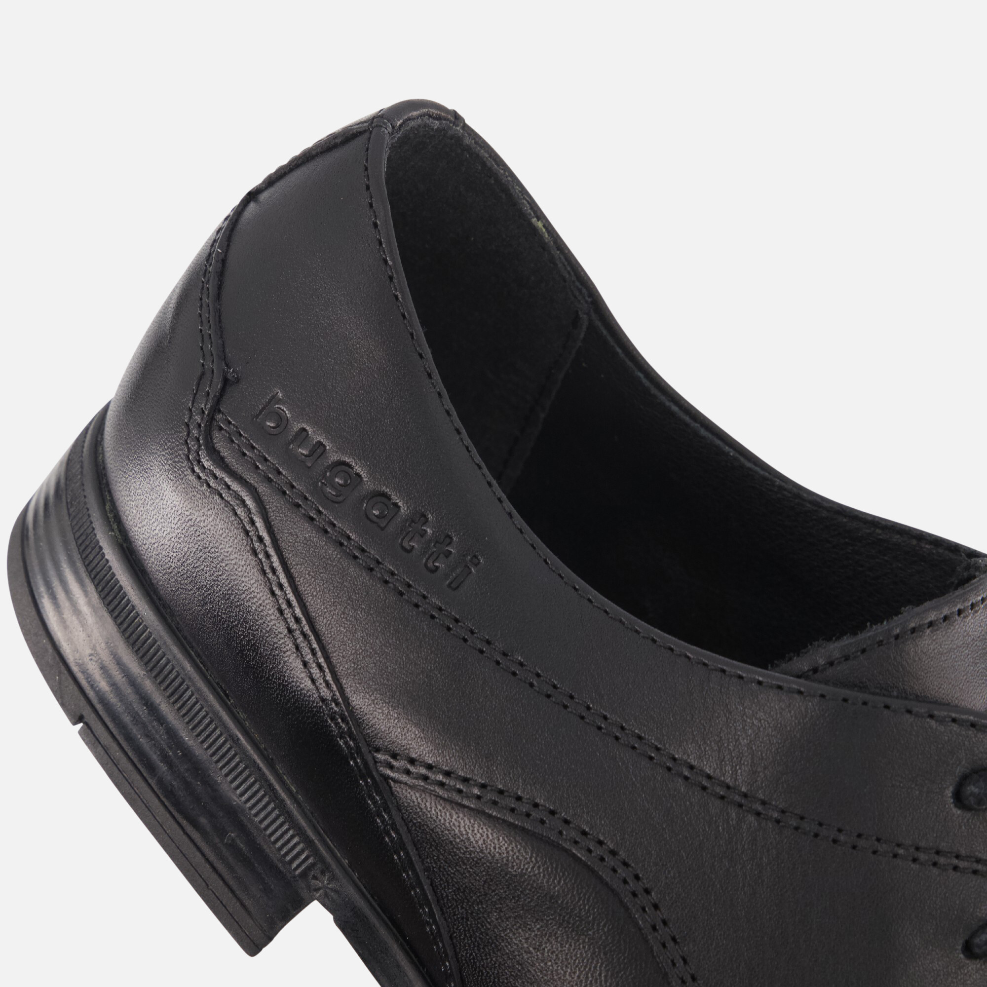 Bugatti Mevit Veterschoenen zwart Leer afbeelding 4