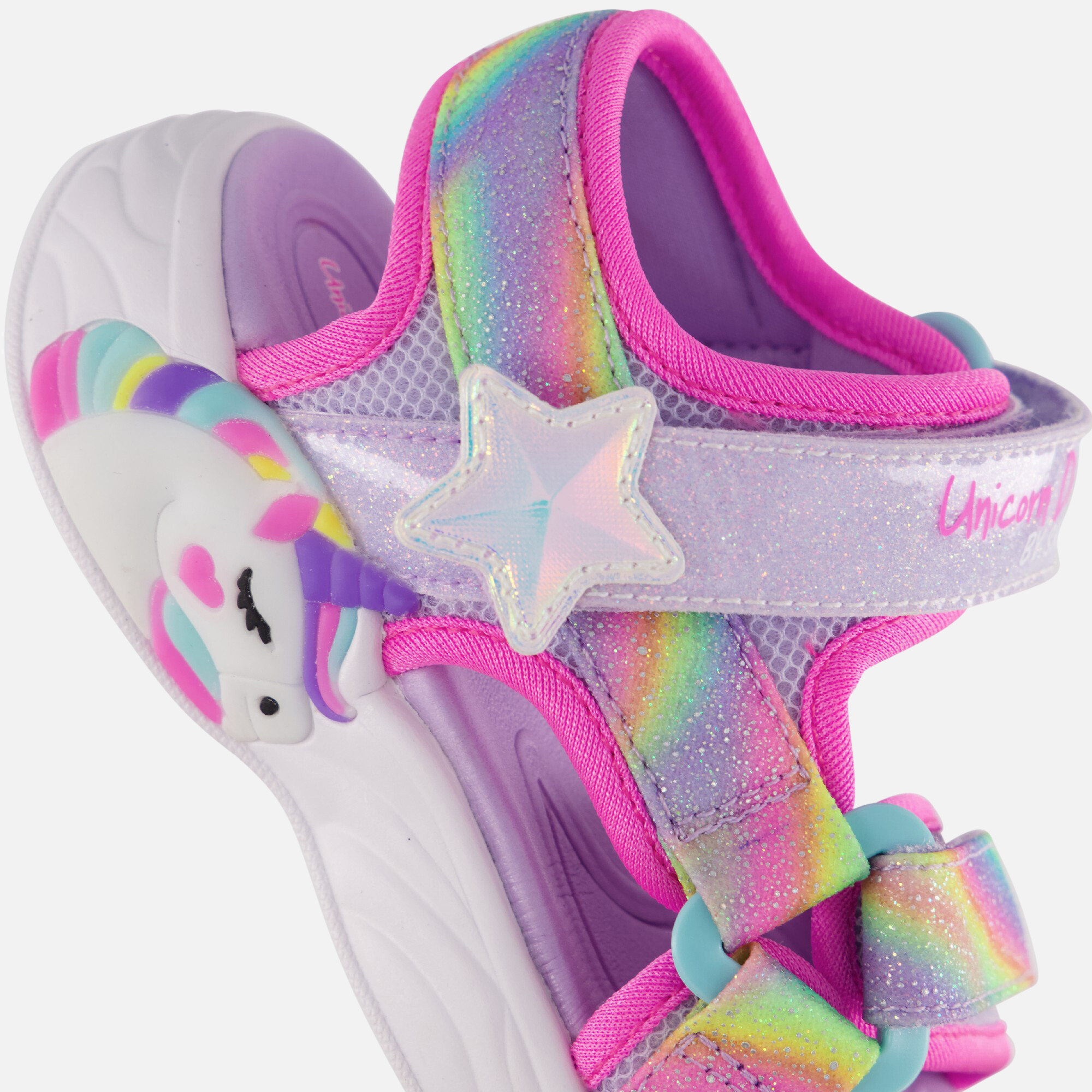 Skechers Unicorn Dreams Sandalen roze Textiel afbeelding 3