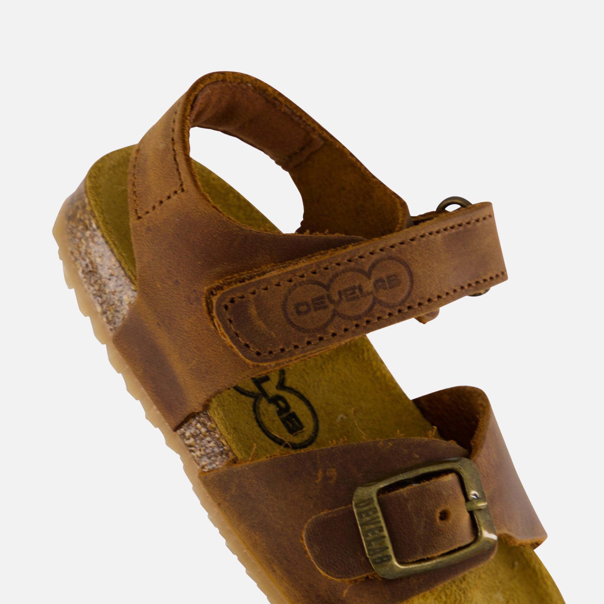 Develab sandalen cognac afbeelding 3