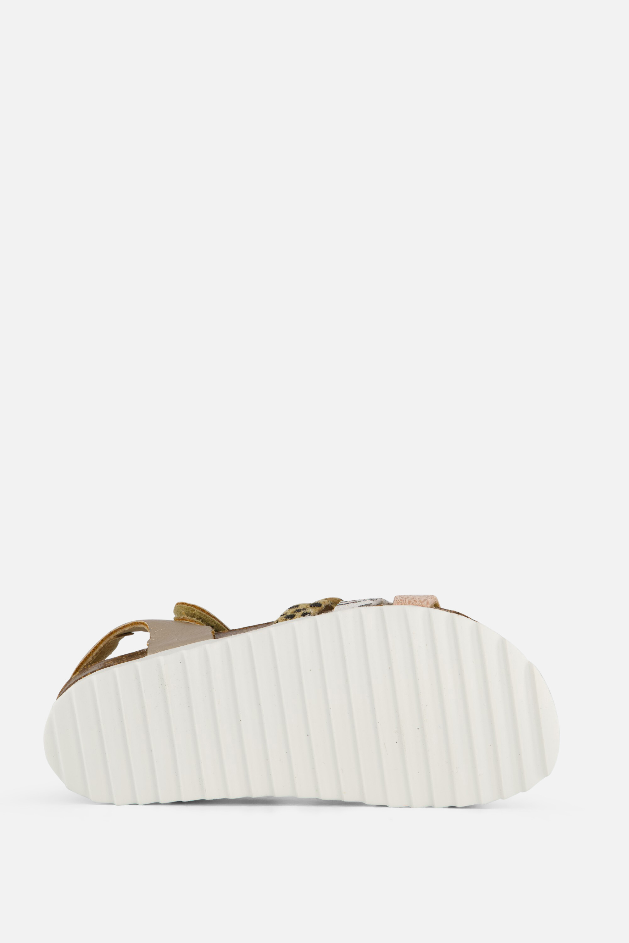 Develab Sandalen goud Leer afbeelding 2