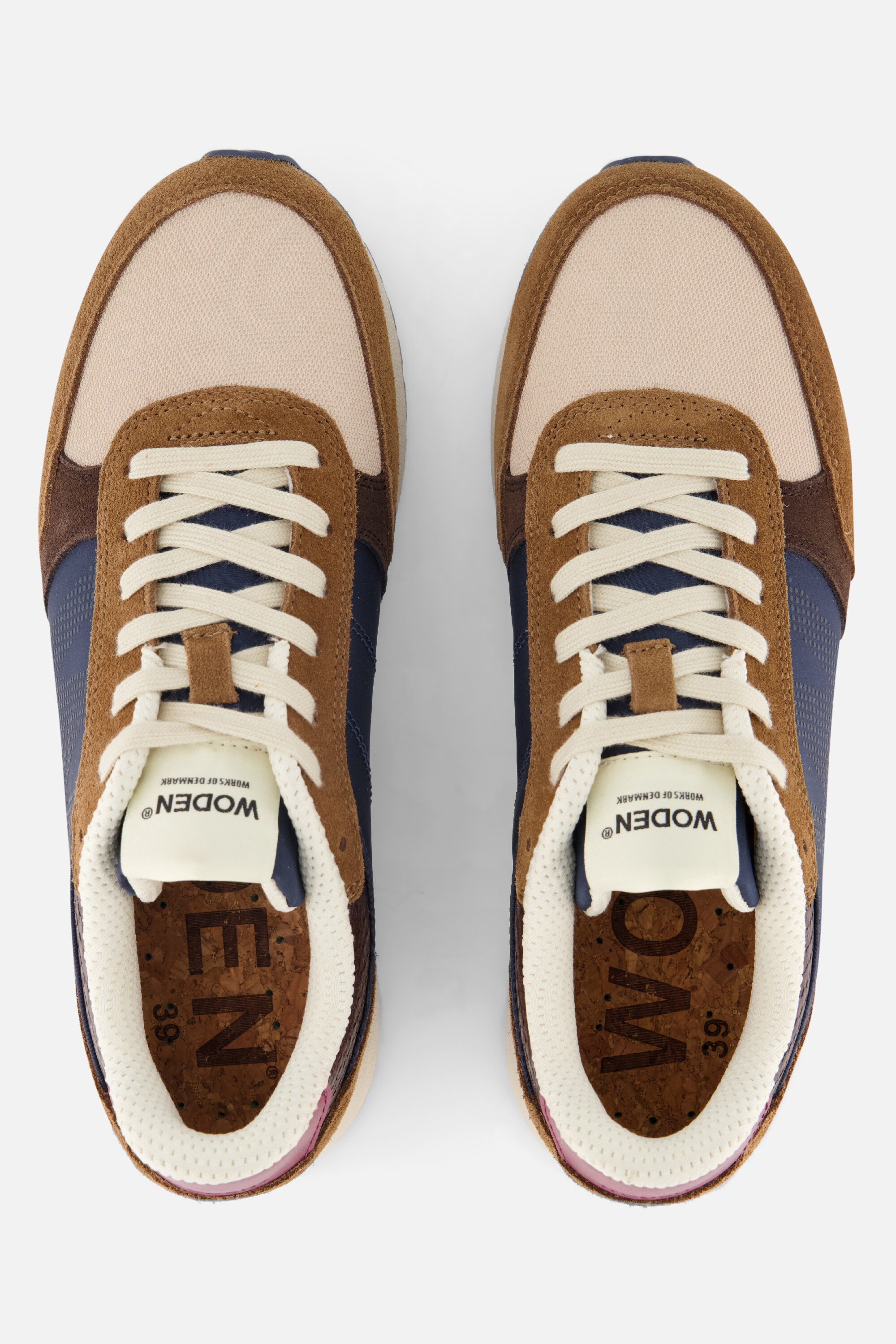 Woden Ronja Sneakers cognac Suede afbeelding 3