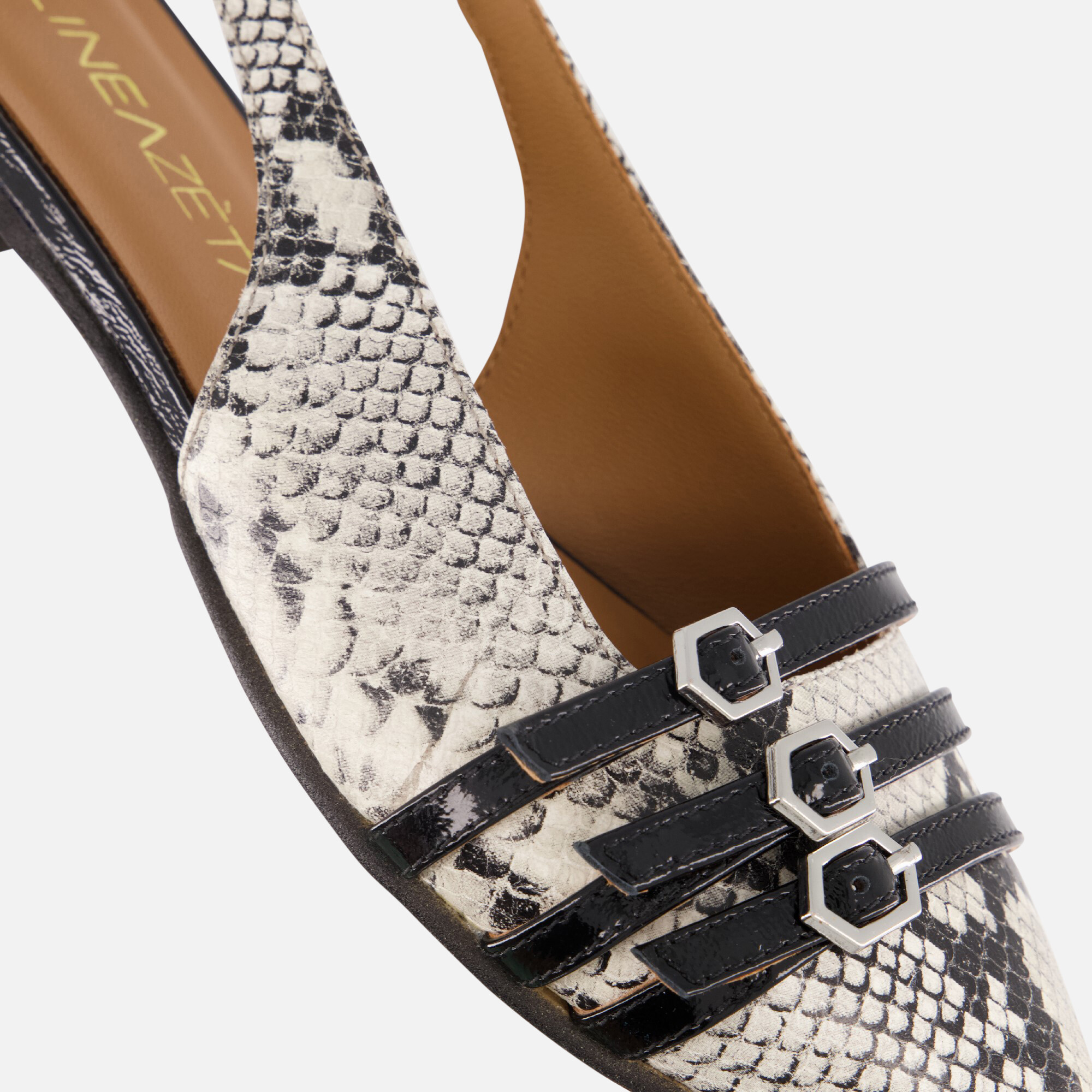 Linea Zeta Slingbacks bruin Leer afbeelding 3