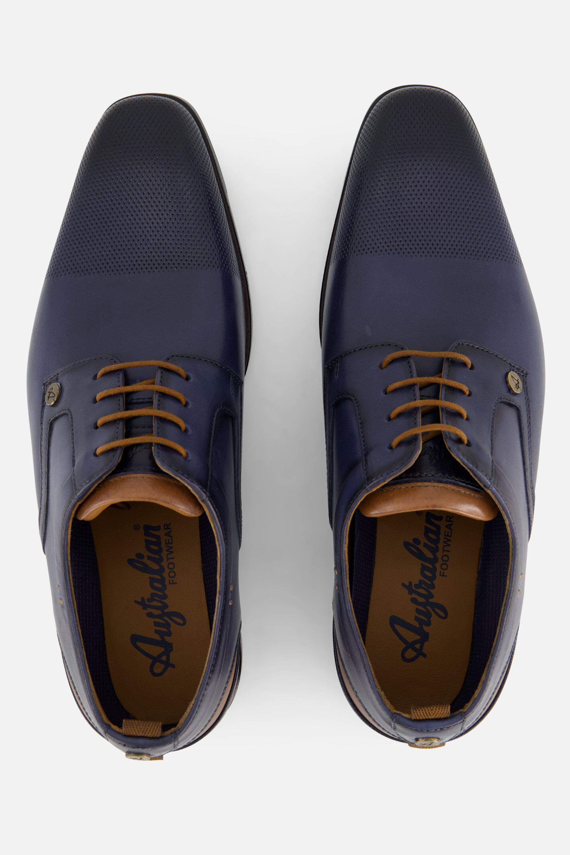 Australian Clayton Veterschoenen blauw Leer afbeelding 2
