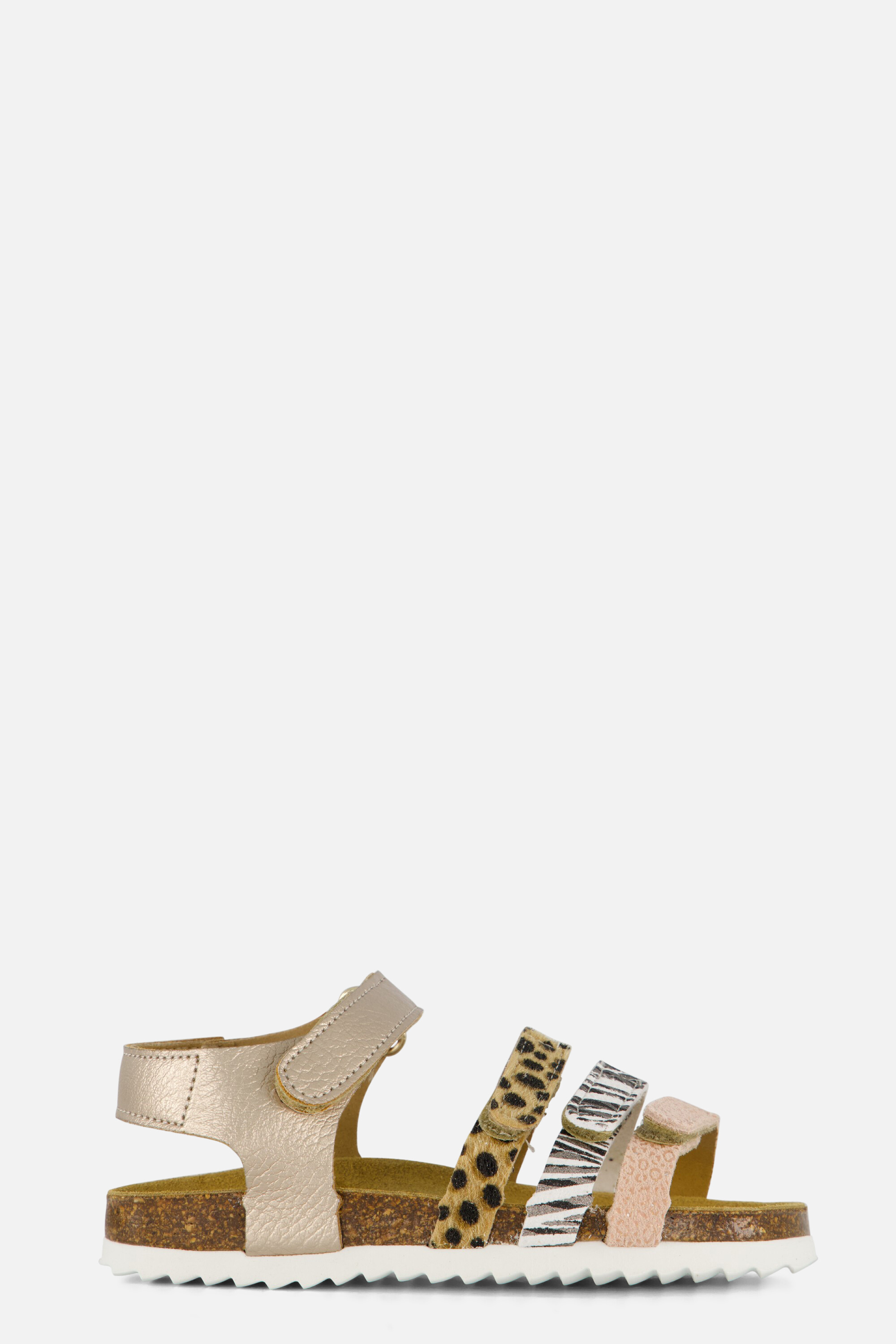 Develab Sandalen goud Leer afbeelding 4
