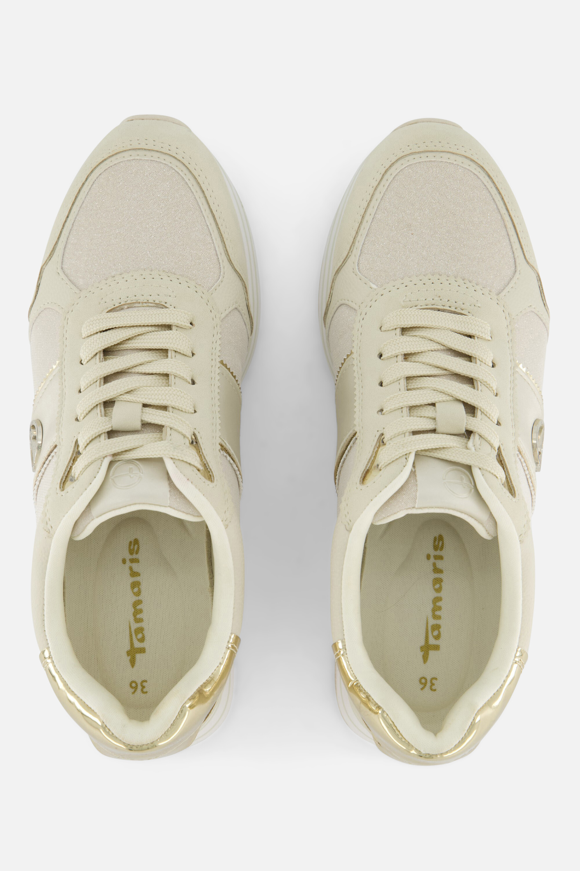Tamaris Essentials Sneakers beige Synthetisch afbeelding 2