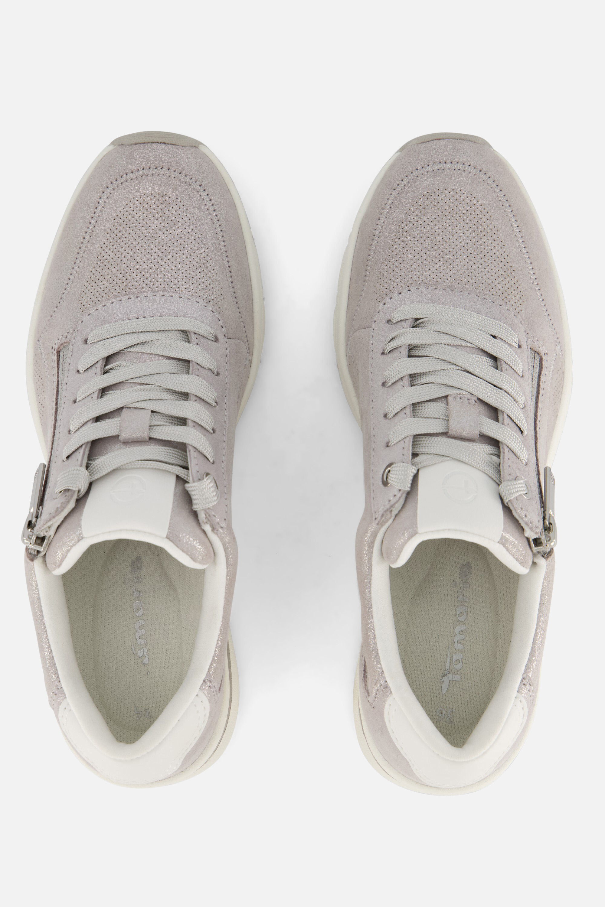 Tamaris Sneakers zilver Leer afbeelding 2