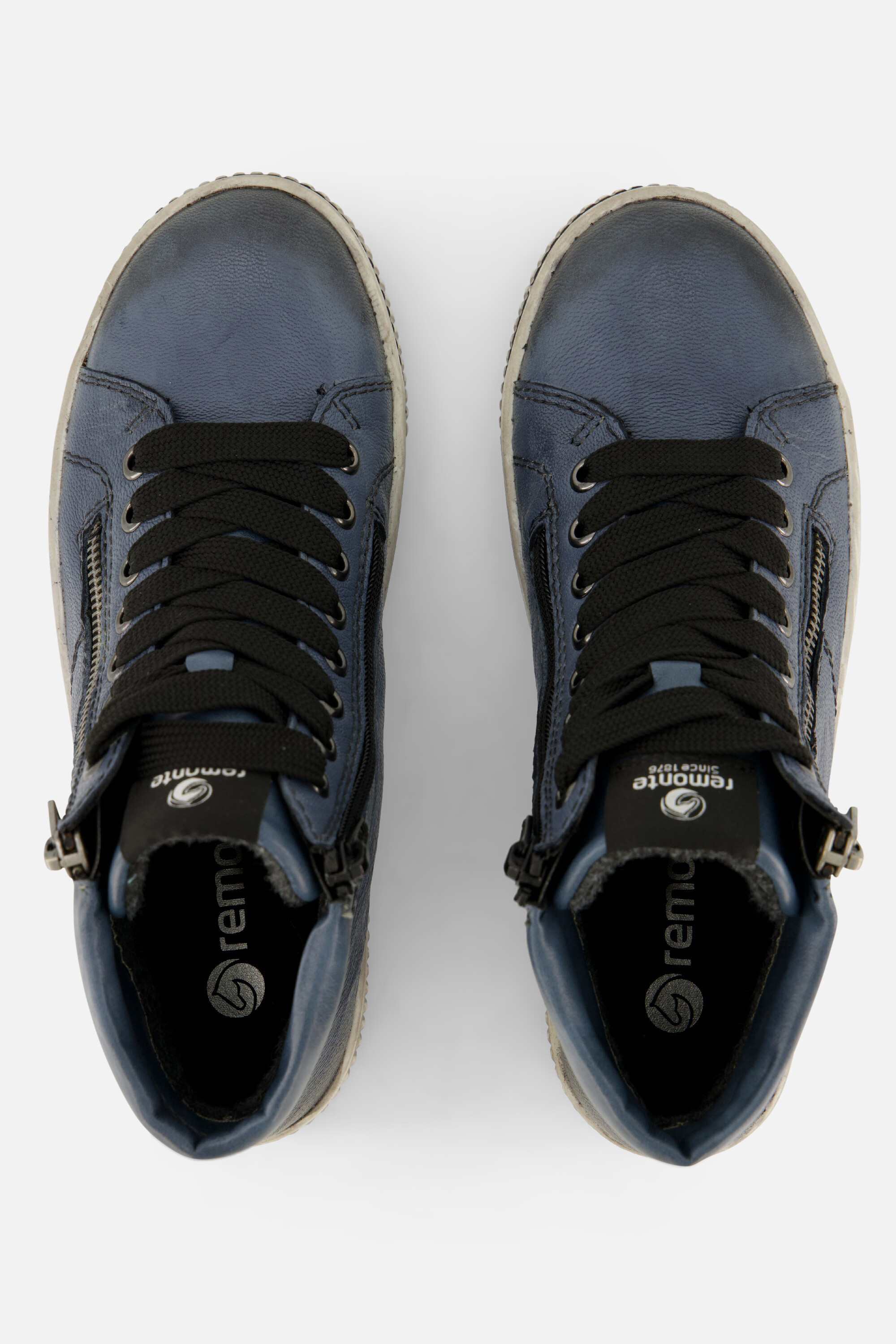 Remonte Veterboots blauw Leer afbeelding 2