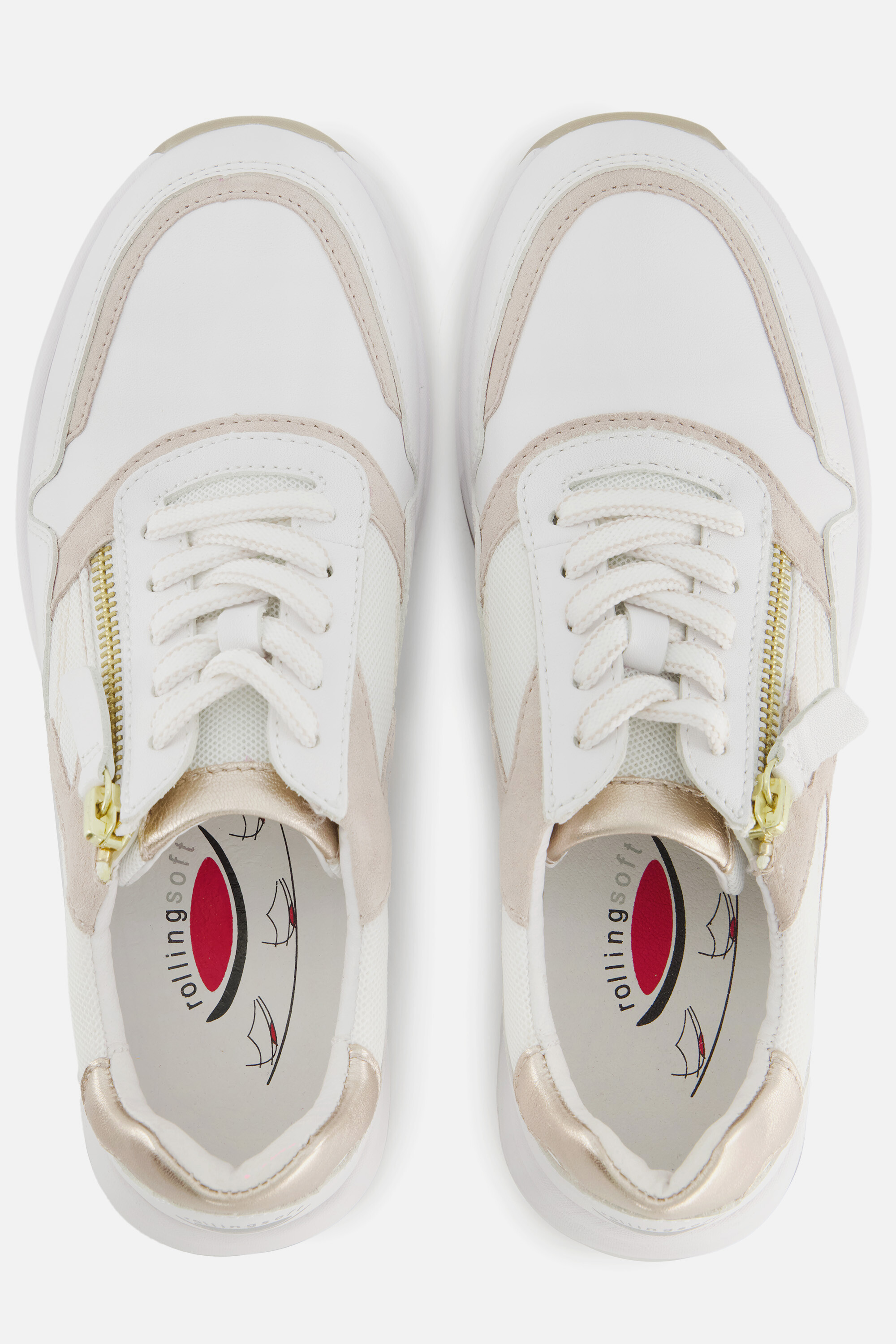 Gabor Rollingsoft Sneakers wit Leer afbeelding 2